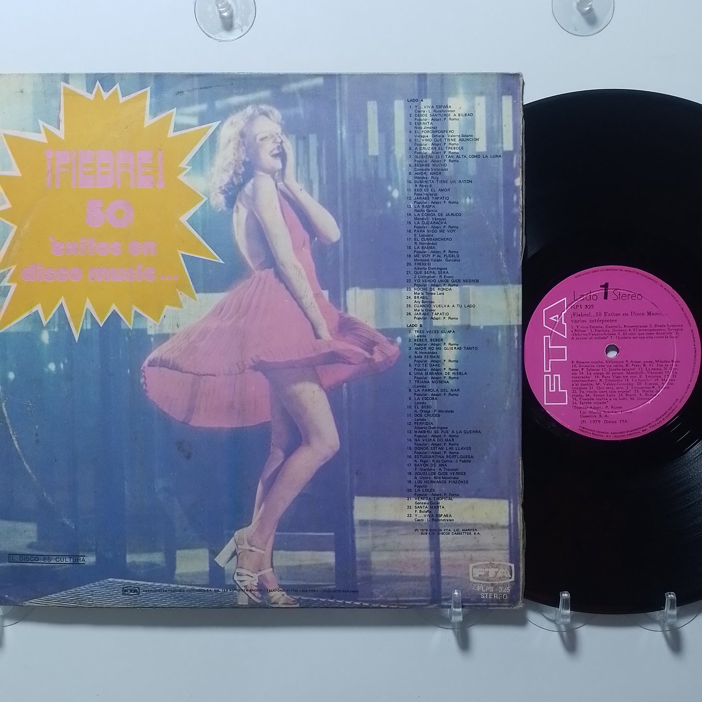 lp Tupa's Band Fiebre 50 exitos En Disco Music made peru 1979 pop latin