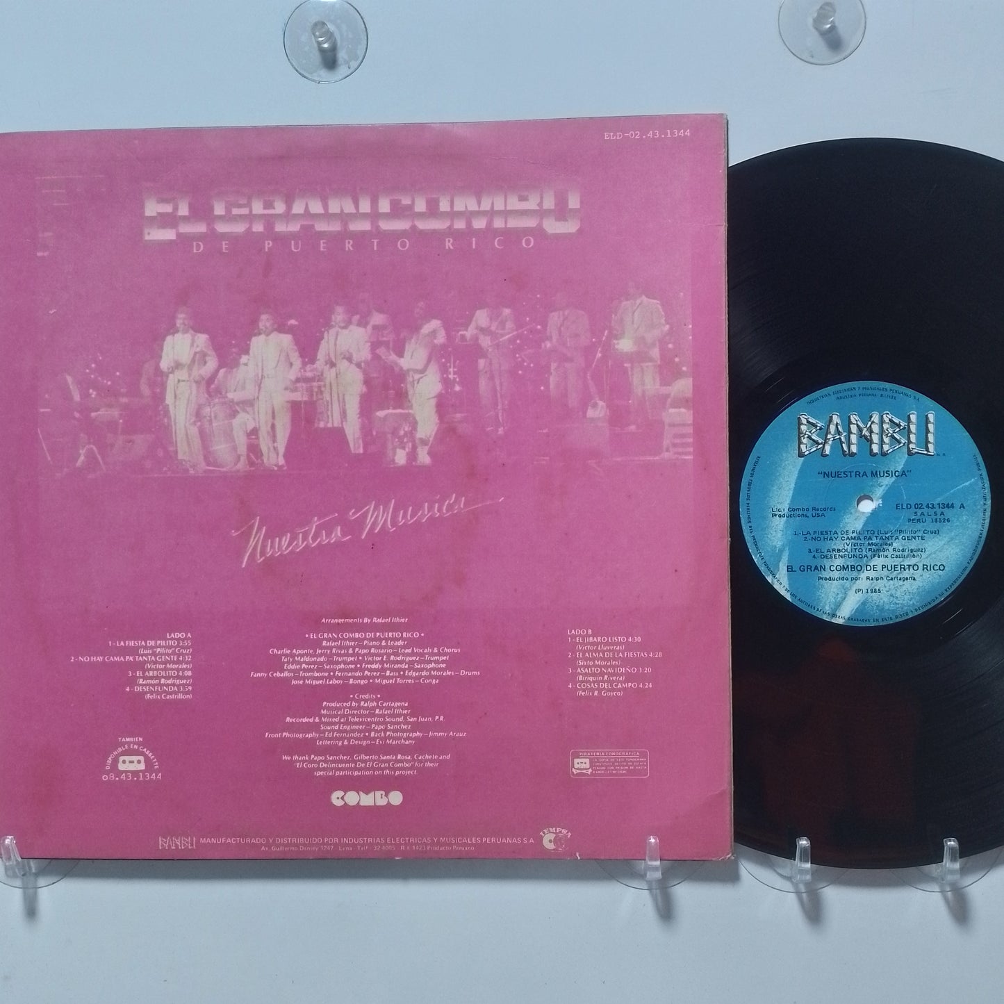 lp El Gran Combo De Puerto Rico Nuestra Musica made peru 1985 salsa
