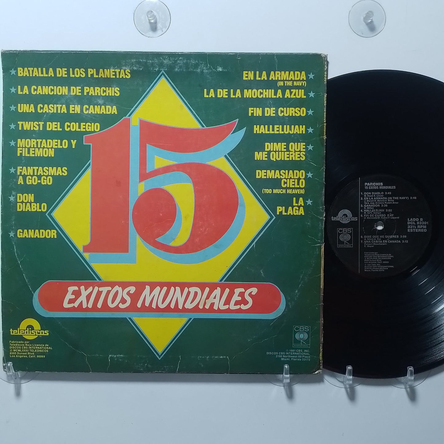 lp Parchis 15 Exitos Mundiales made usa 1981 infantil