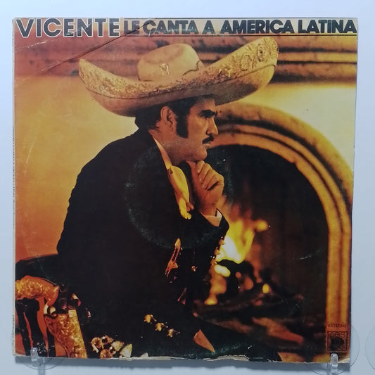 lp Vicente Fernandez Vicente le canta a America Latina made peru 1986 ranchera folk