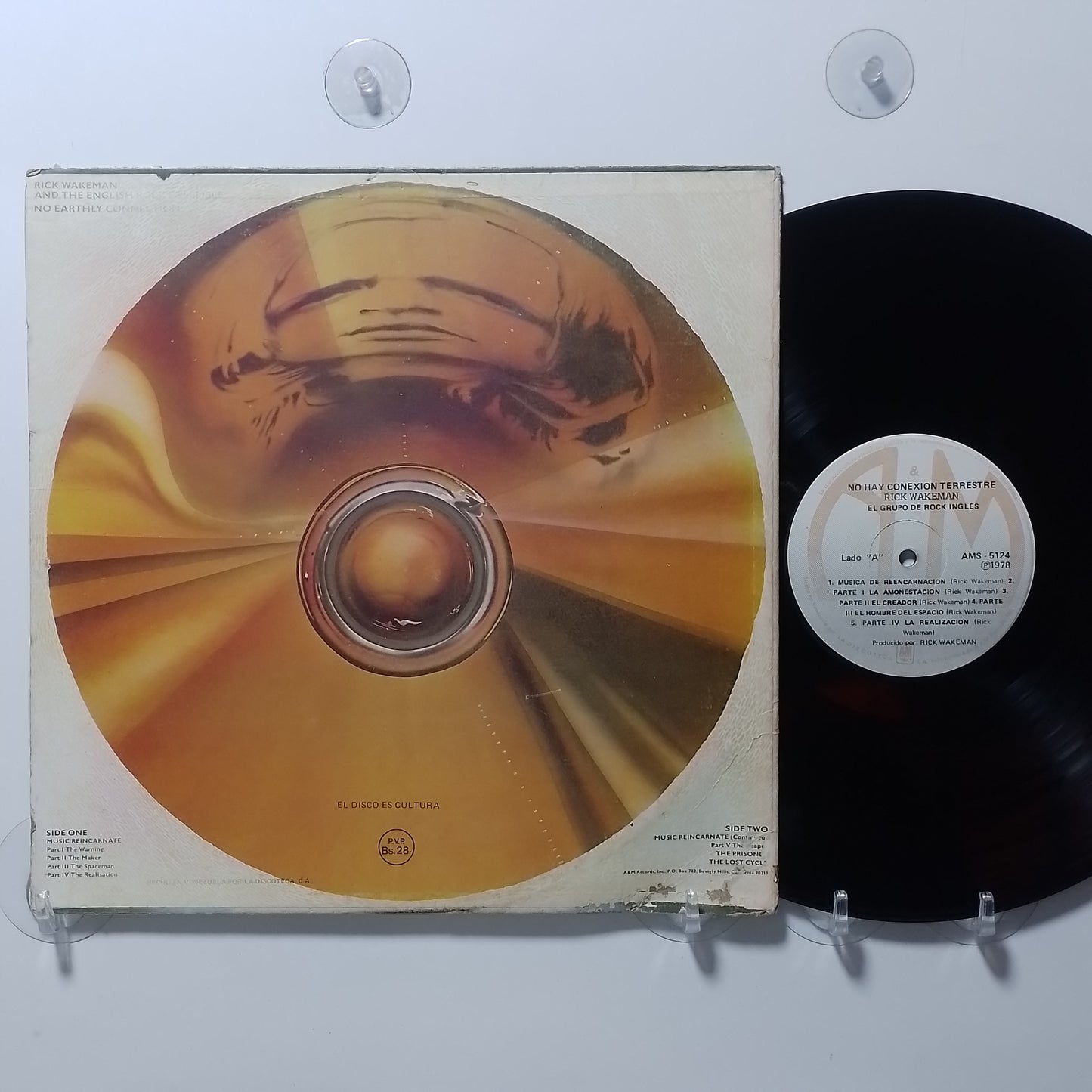 lp Rick Wakeman No Earthly Connection made venezuela 1976 progresive rock