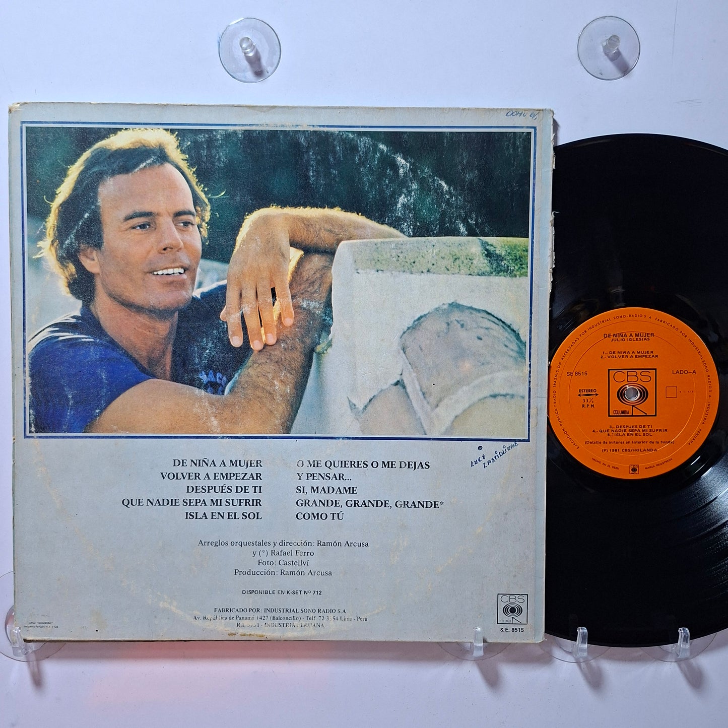 lp Julio Iglesias De Niña A Mujer made peru 1981 balada español