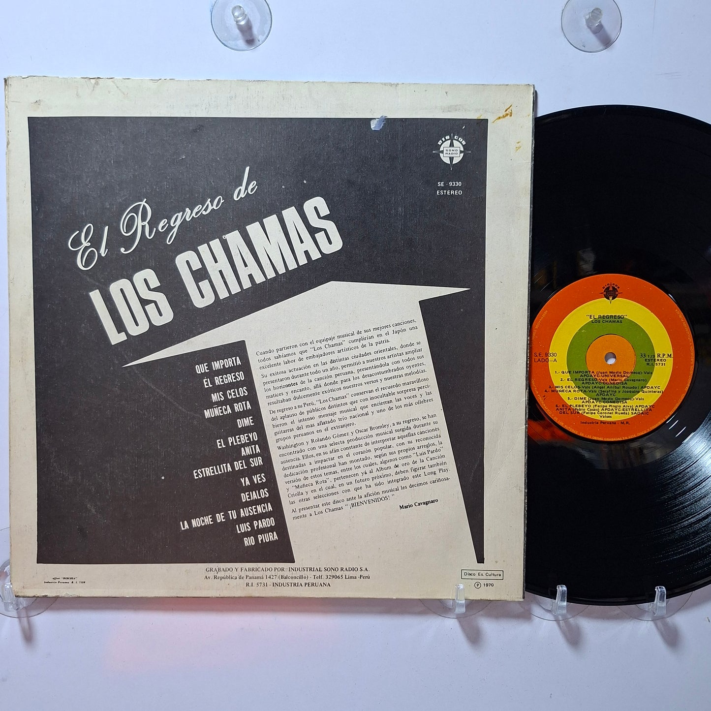 lp Los Chamas El Regreso De Los Chamas made peru 1970 criollo folk