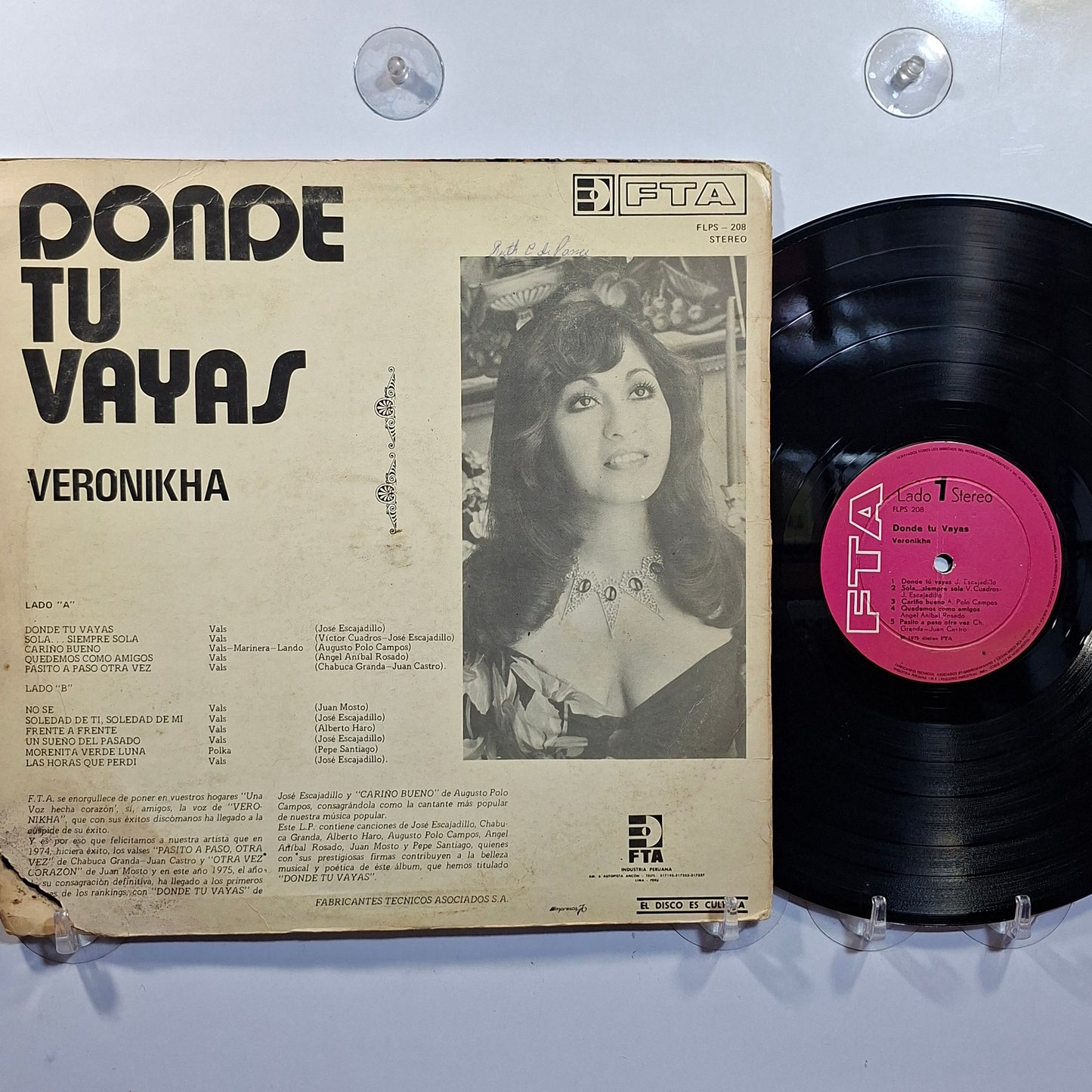 lp Veronikha Donde Tu Vayas made peru 1975 criollo folk