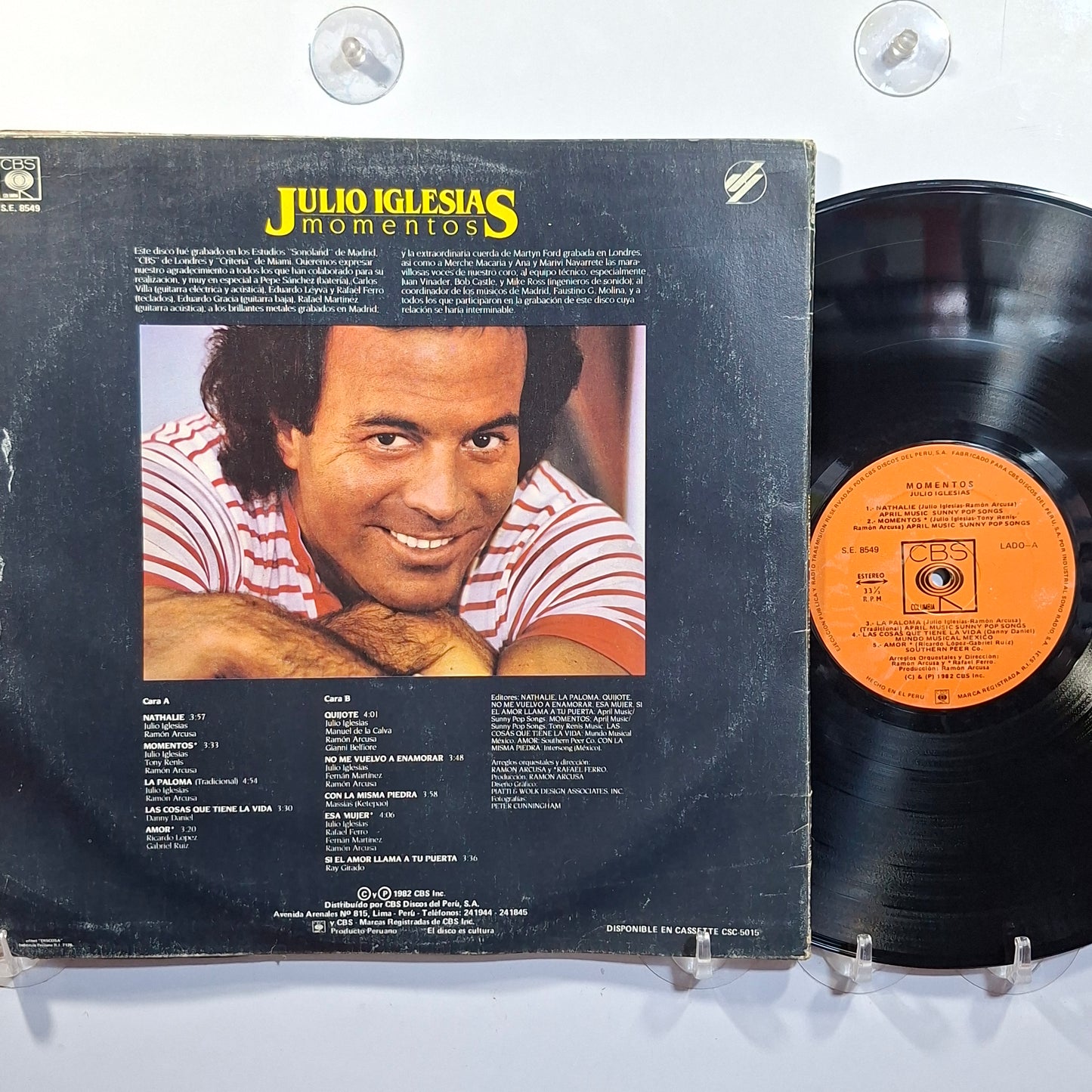lp Julio Iglesias Momentos made peru 1982 gatefold latin pop