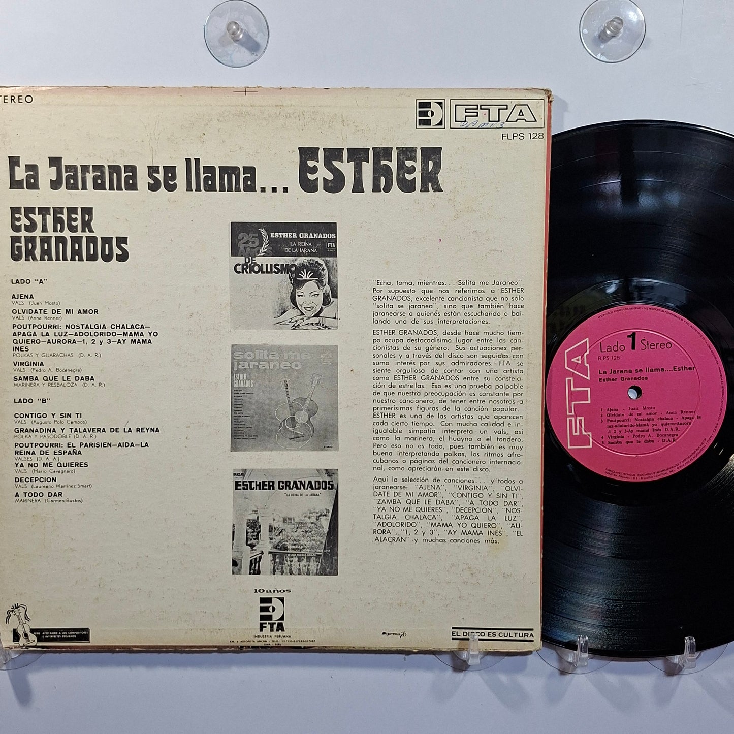lp Esther Granados La Jarana Se Llama Esther made peru 1972 criollo folk