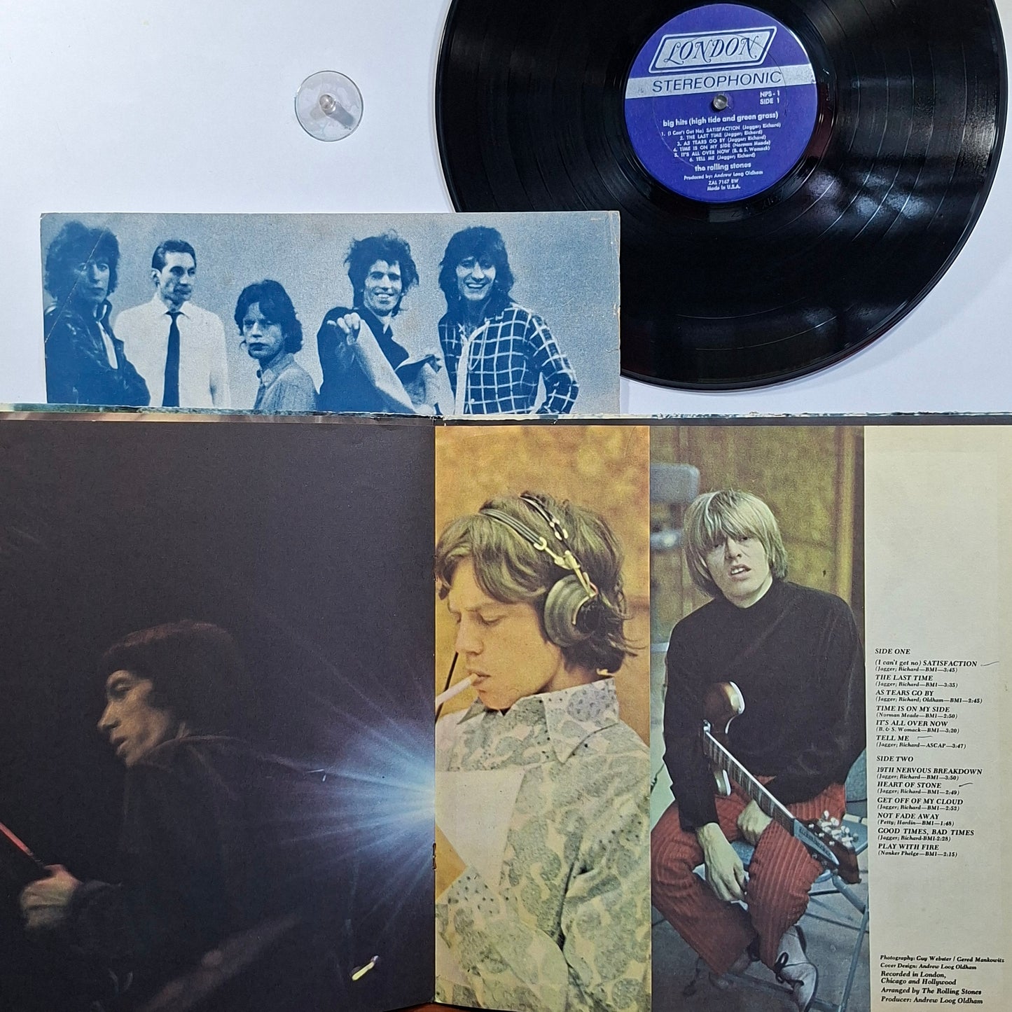 lp The Rolling Stones Big Hits High Tide And Green Grass made usa 1966 gatefold con poster rock