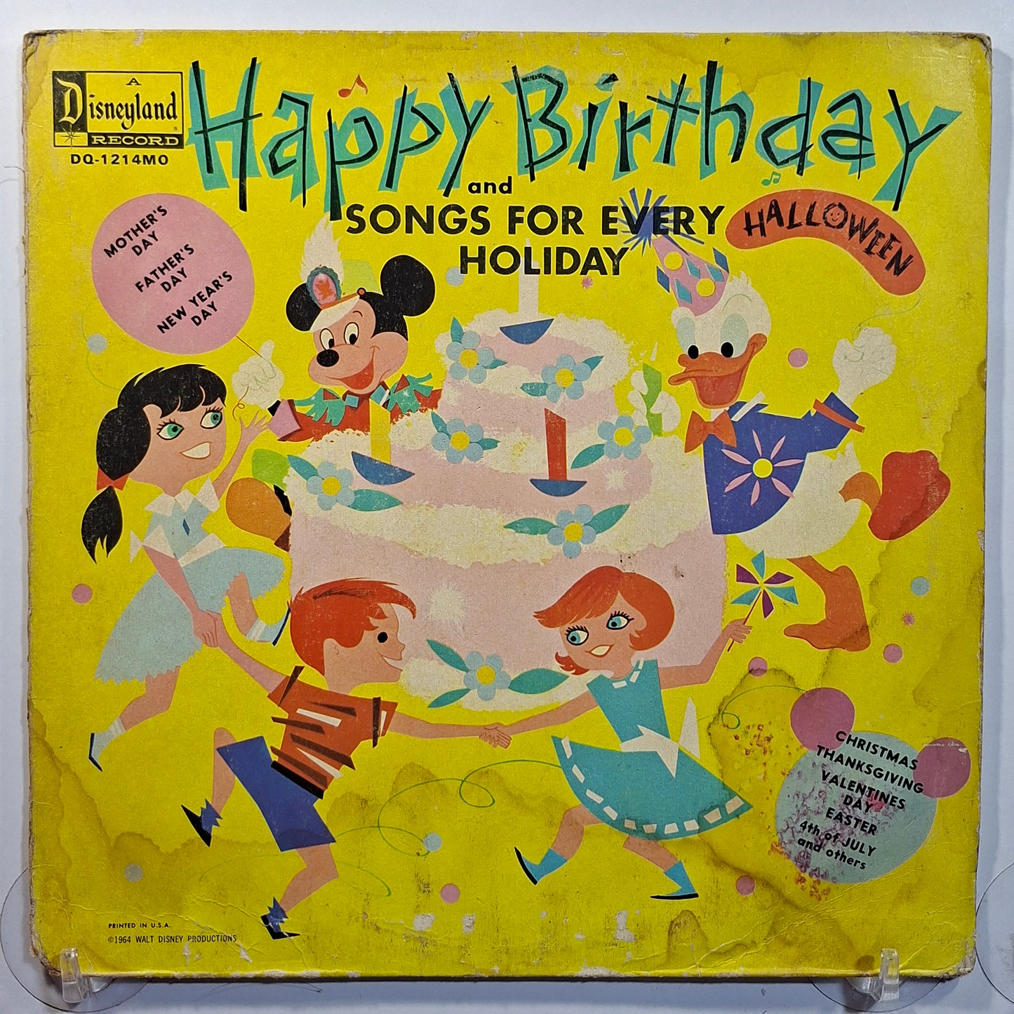 lp Happy Birthday And Songs For Every Holiday disney presenta made usa 1964 infantil