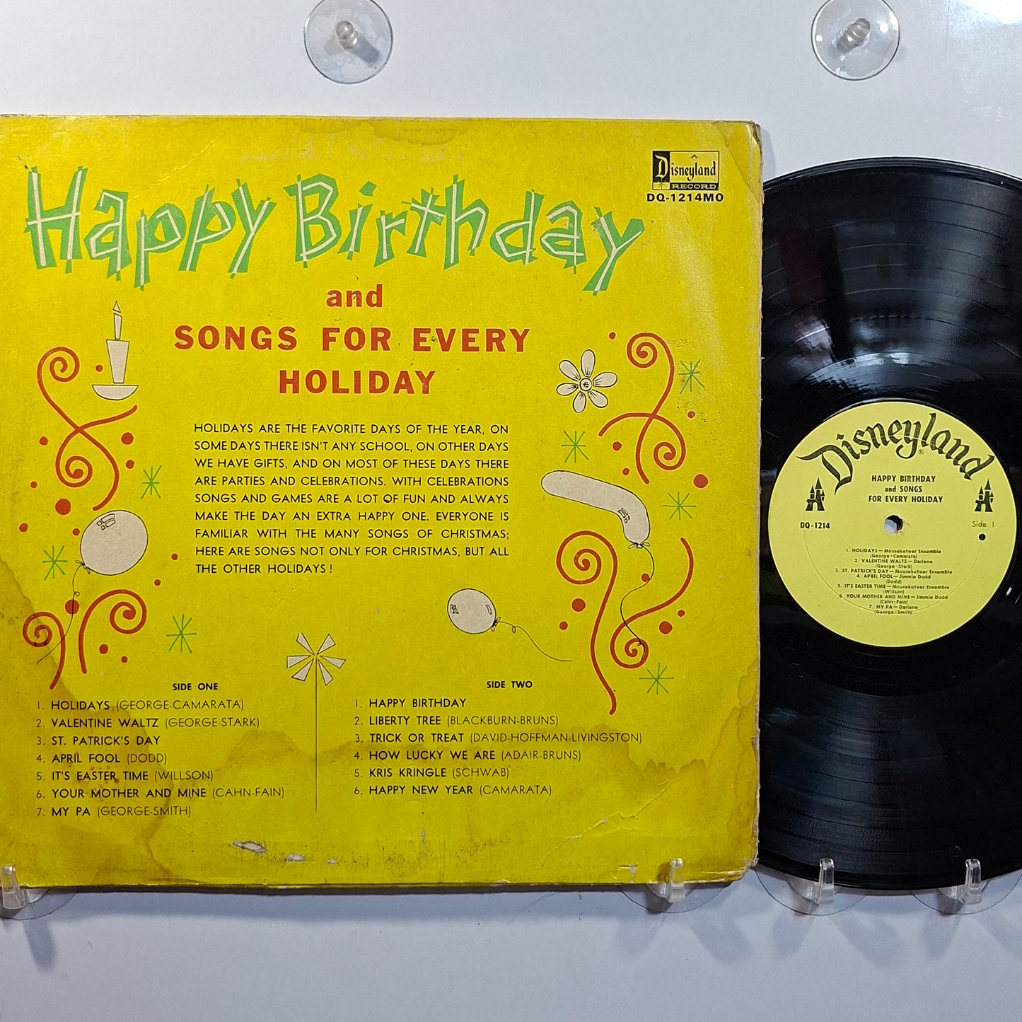 lp Happy Birthday And Songs For Every Holiday disney presenta made usa 1964 infantil