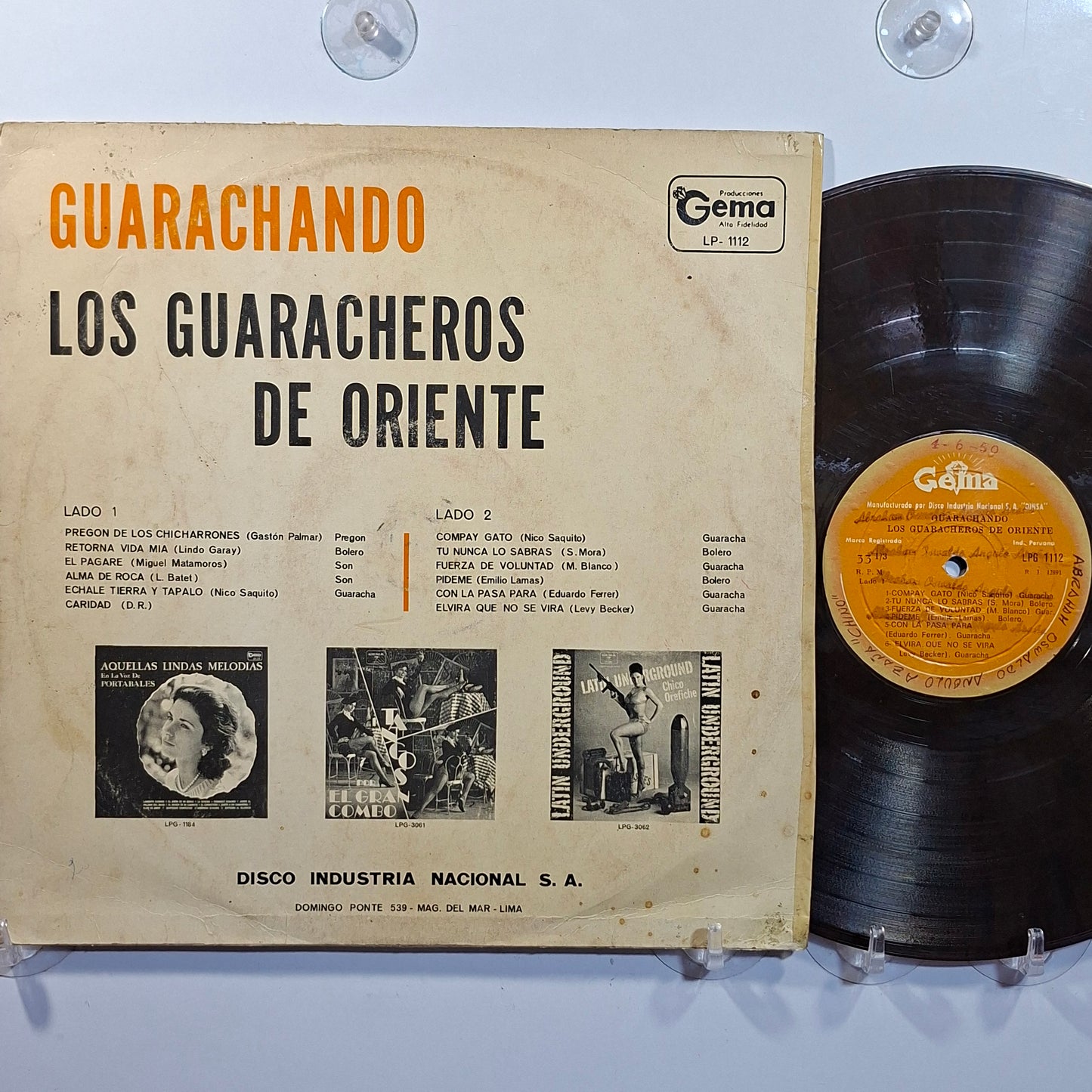 lp Los Guaracheros de Oriente Guarachando made peru 1959 vinyl color guaracha son cubano