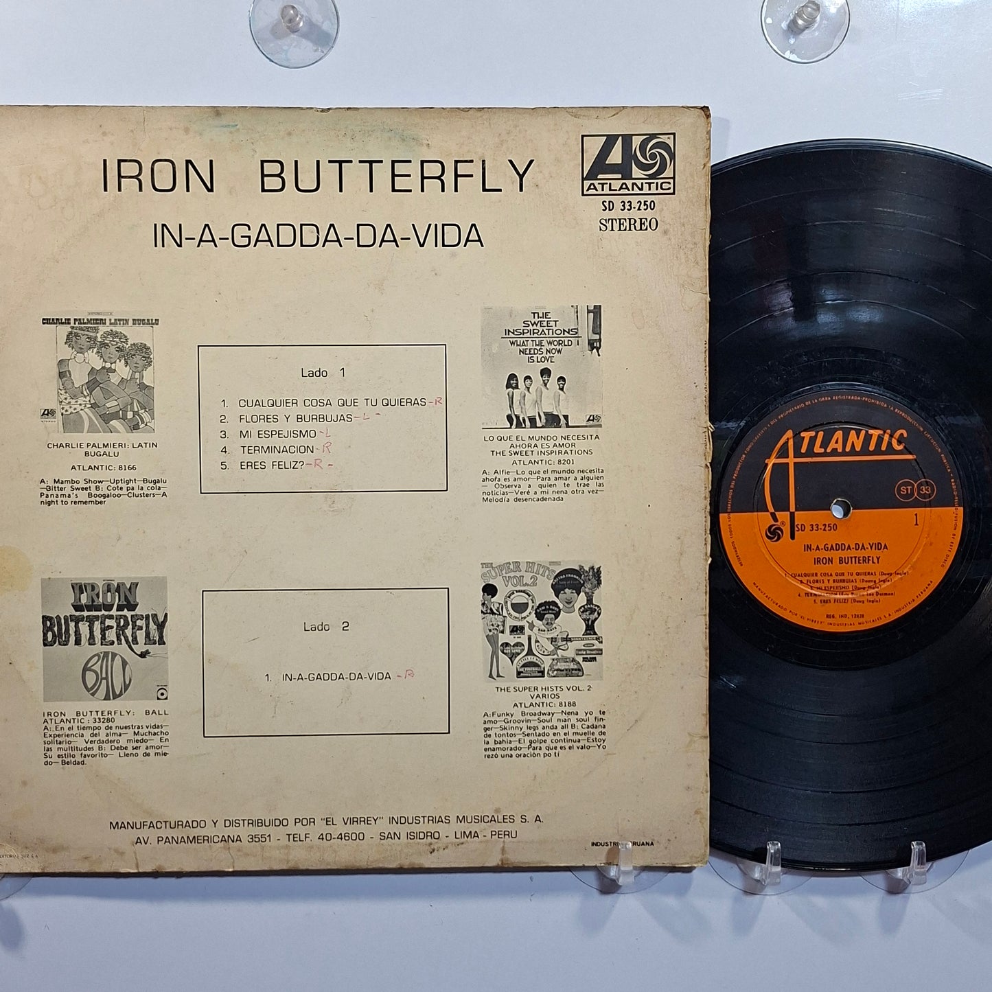 lp Iron Butterfly In A Gadda Da Vida made peru 1968 rock