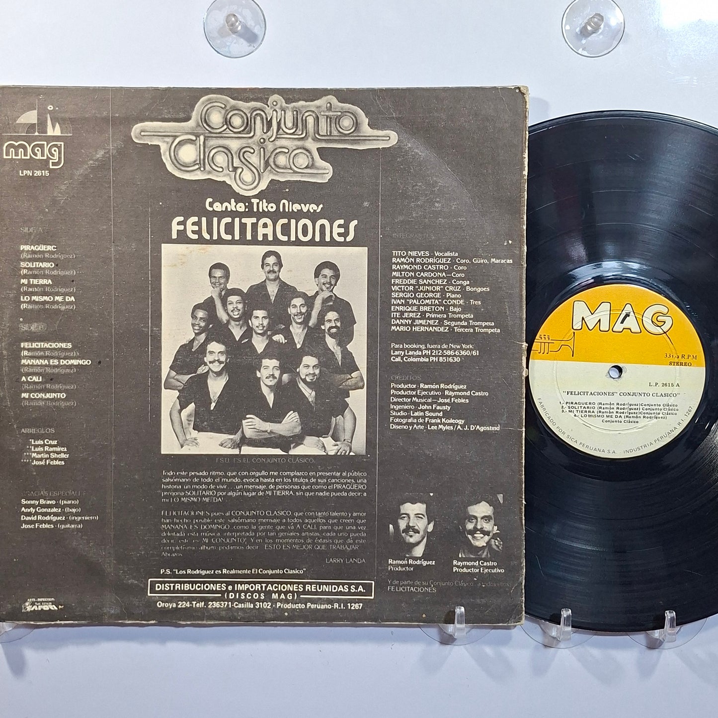 lp Conjunto Clasico Felicitaciones made peru 1980 salsa