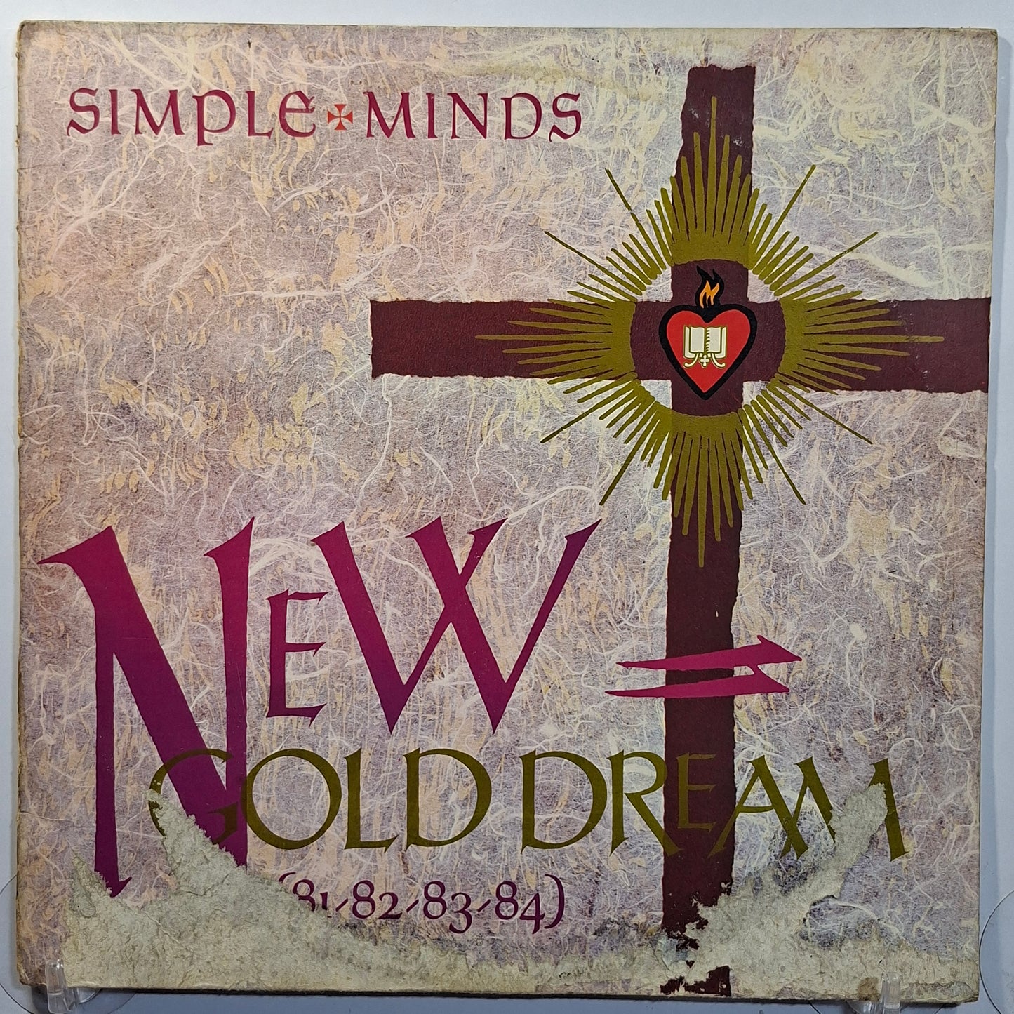 lp Simple Minds New Gold Dream 81 82 83 84 made usa 1983 disco color con insert rock