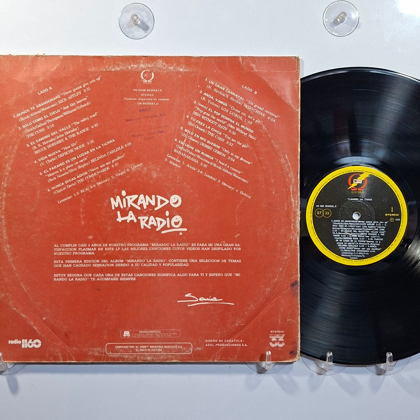 lp Mirando La Radio The Cure Depeche Mode Rick Astley varios made peru 1988 Synth pop rock