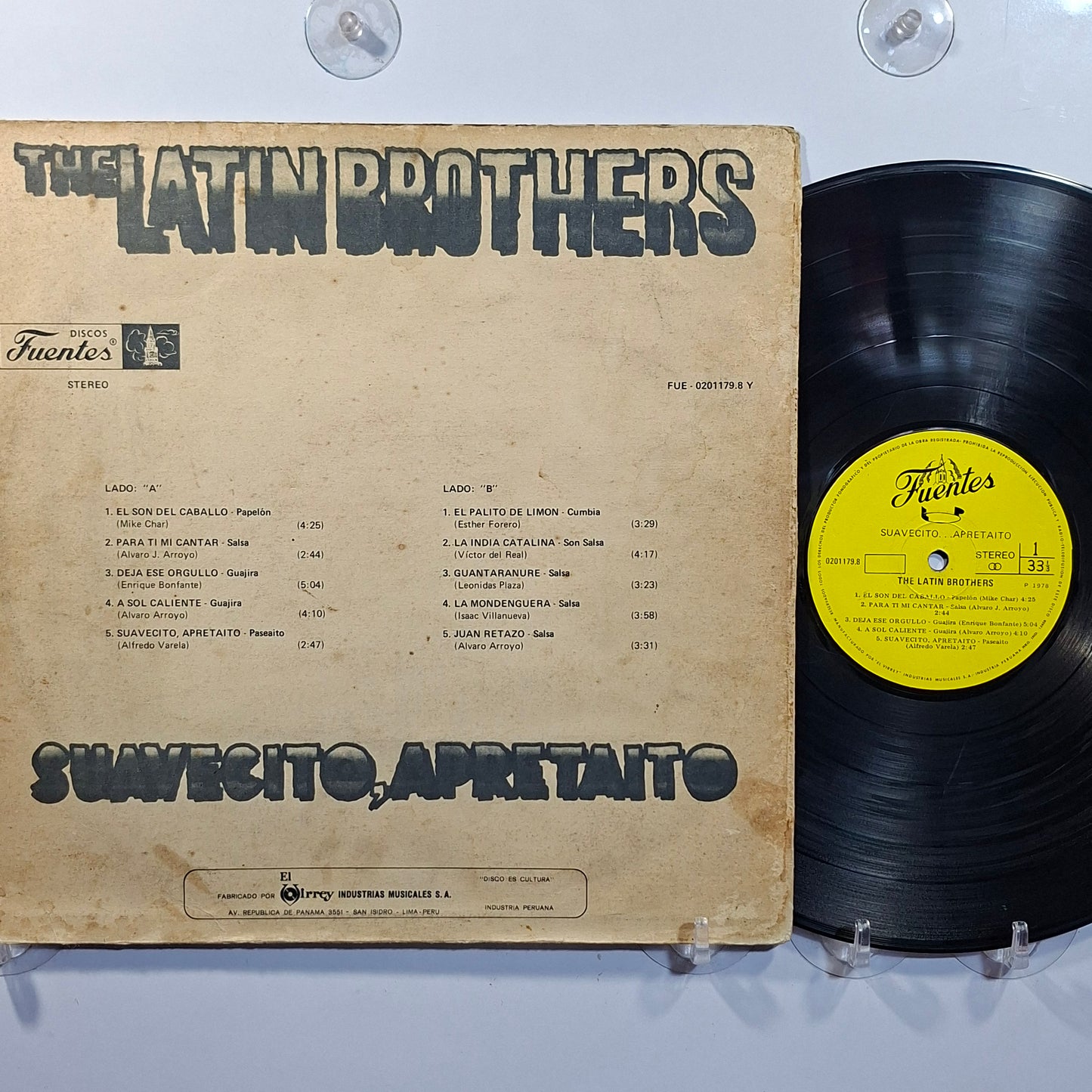 lp The Latin Brothers Suavecito Apretaito made peru 1978 cumbia salsa