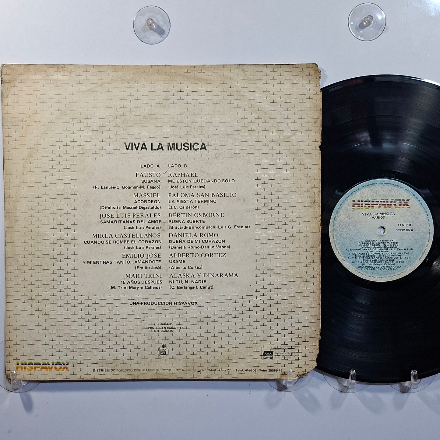 lp viva la musica alaska y dinarama daniela romo fausto varios made peru 1985 latin pop