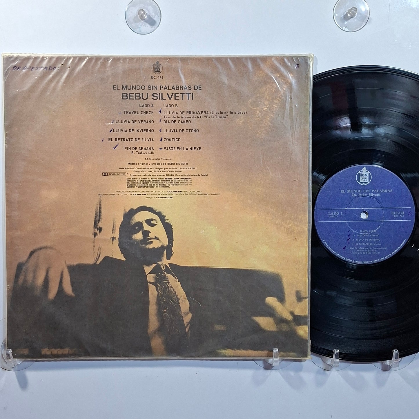 lp Bebu Silvetti El Mundo Sin Palabras De Bebu Silvetti made colombia 1976 jazz funk disco