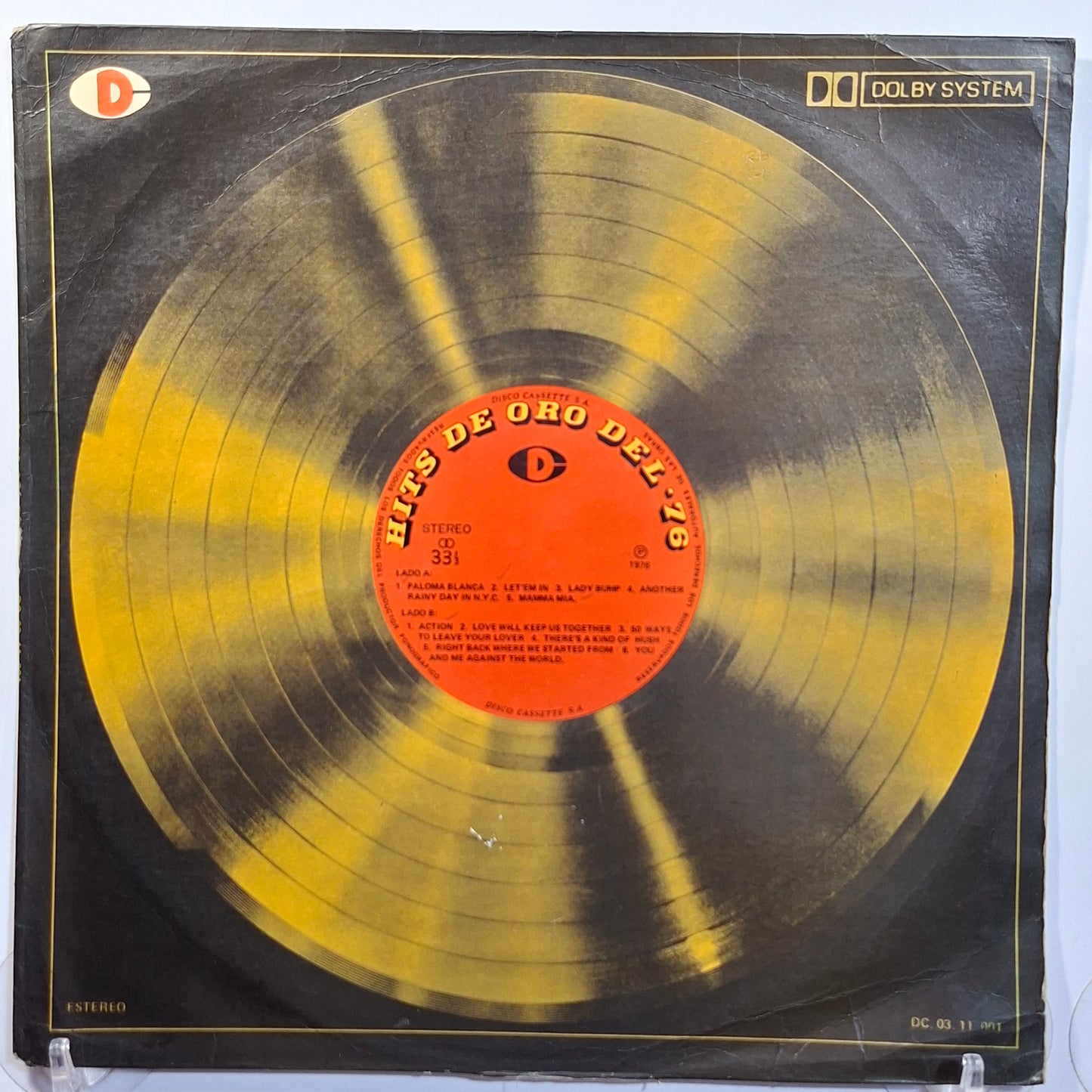 lp Los Hits de Oro del 76 paul mc carney & wings paul simon penelope varios made peru 1976 rock