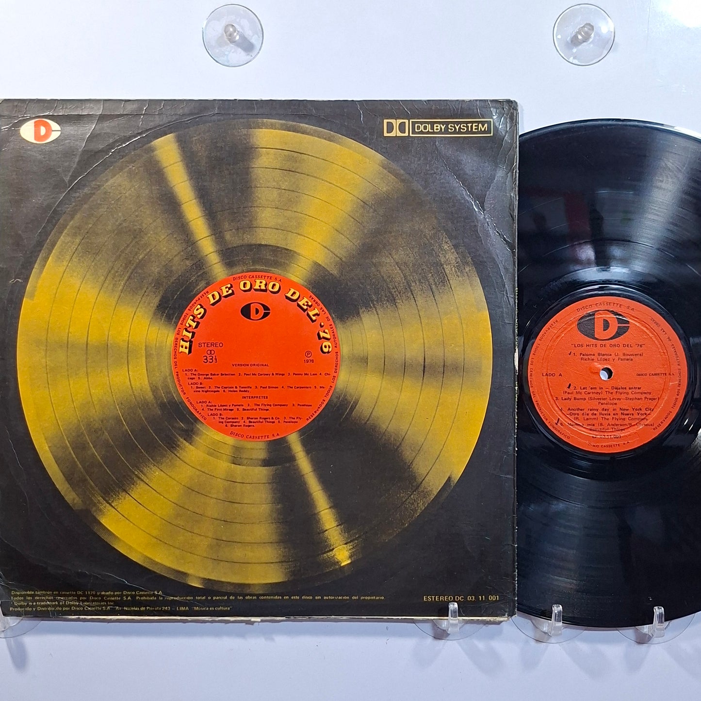lp Los Hits de Oro del 76 paul mc carney & wings paul simon penelope varios made peru 1976 rock