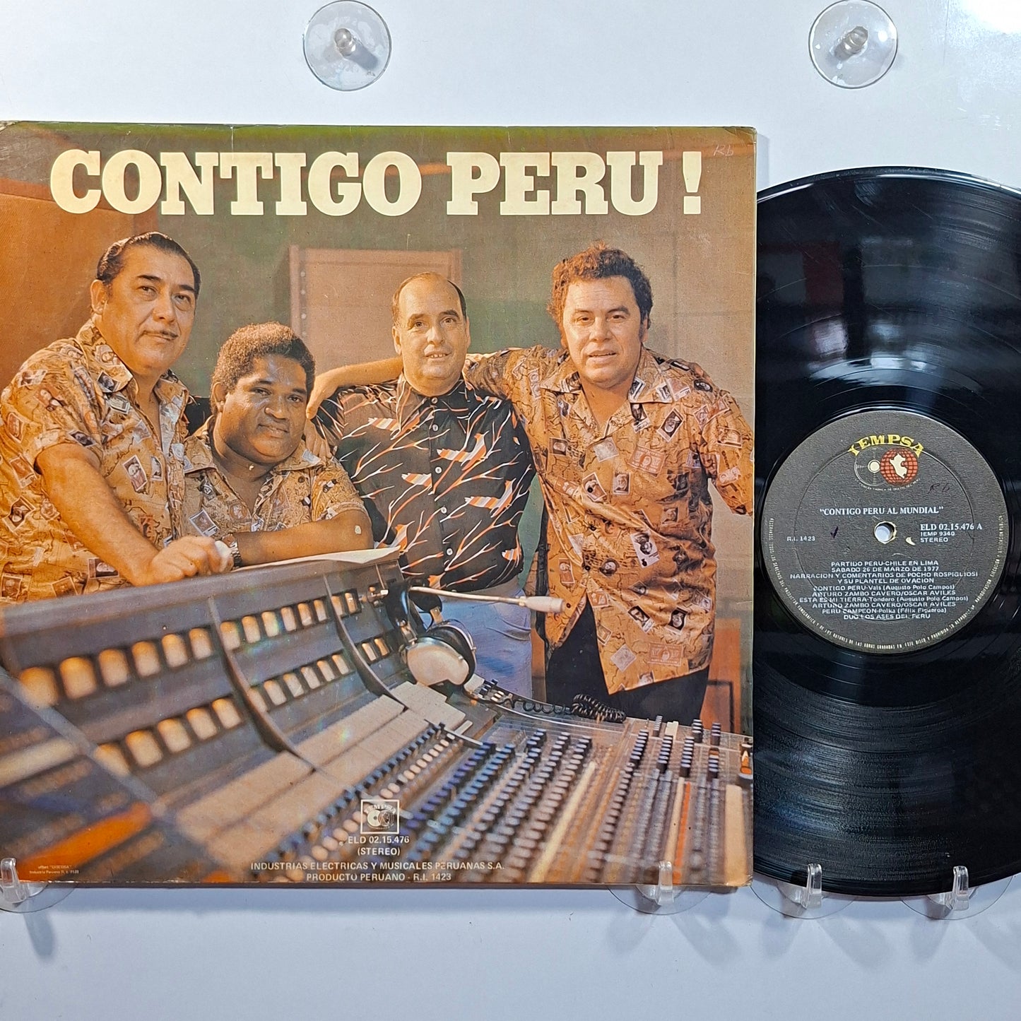 lp Contigo Peru Al Mundial Oscar Aviles Los Ases Del Peru made peru 1977 criollo folk