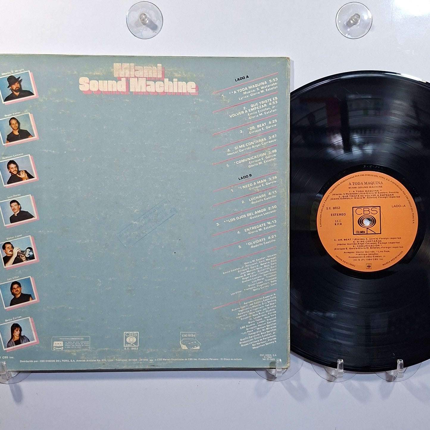 lp Miami Sound Machine A Toda Maquina made peru 1984 promocional latin pop