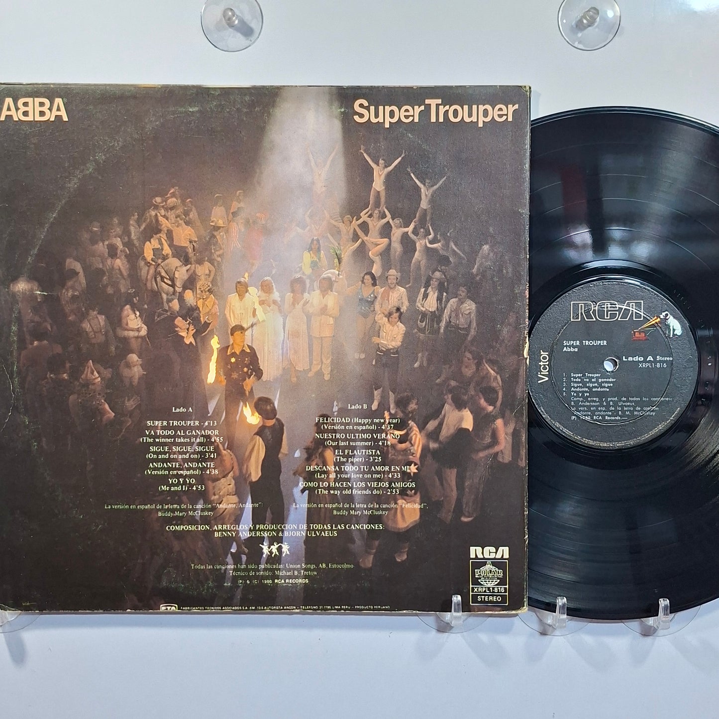 lp abba Super Trouper made peru 1980 pop