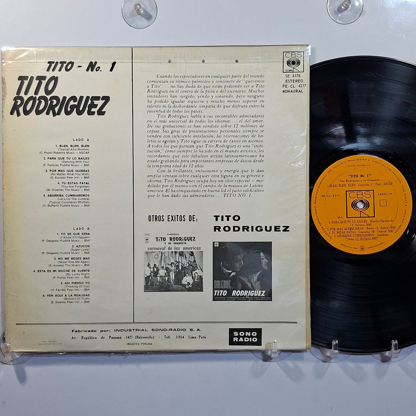 lp Tito Rodríguez Tito No 1 made peru 1989 latin cumbia