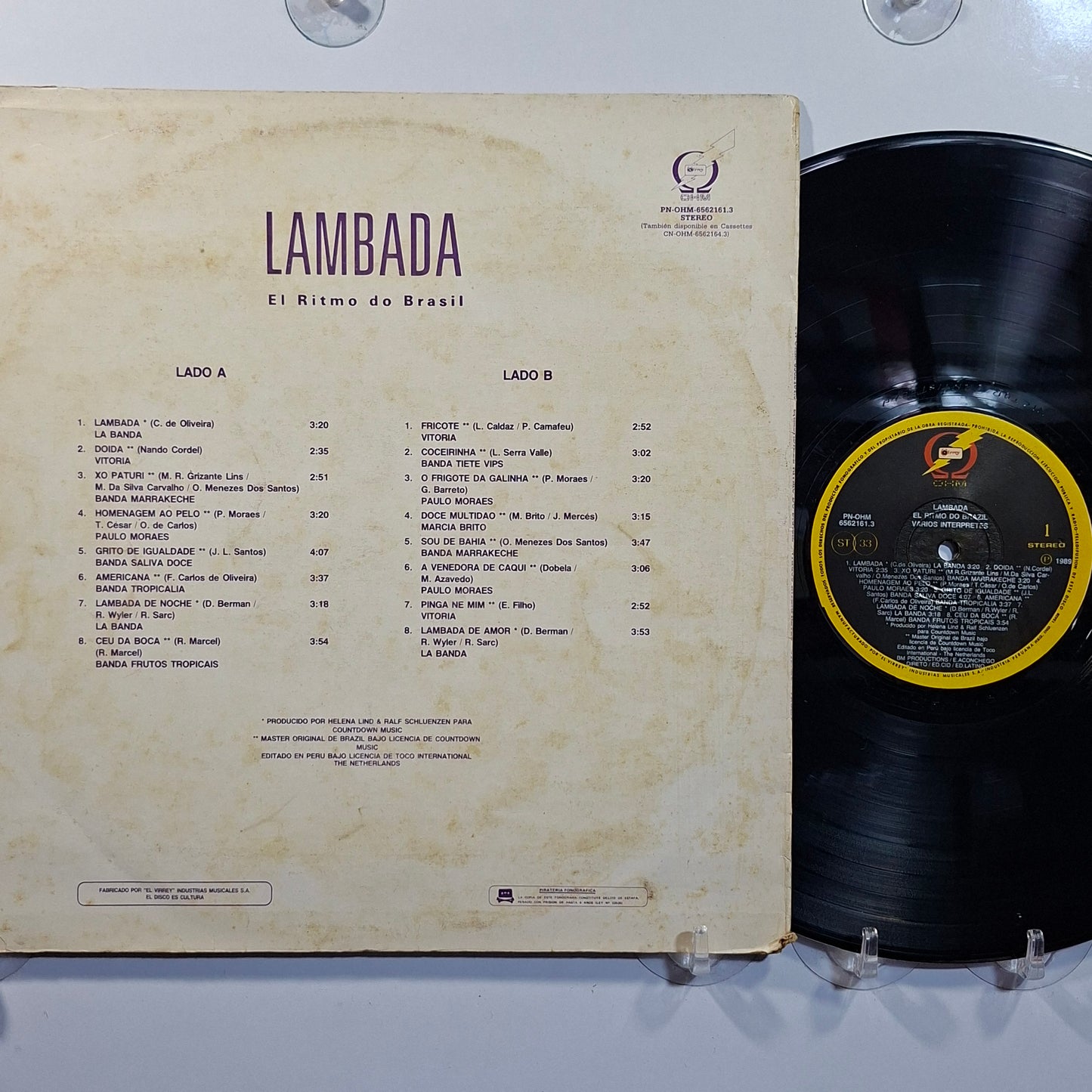 lp lambada El Ritmo Do Brasil LaBanda Vitoria Paulo Moraes varios made peru 1989 latin lambada
