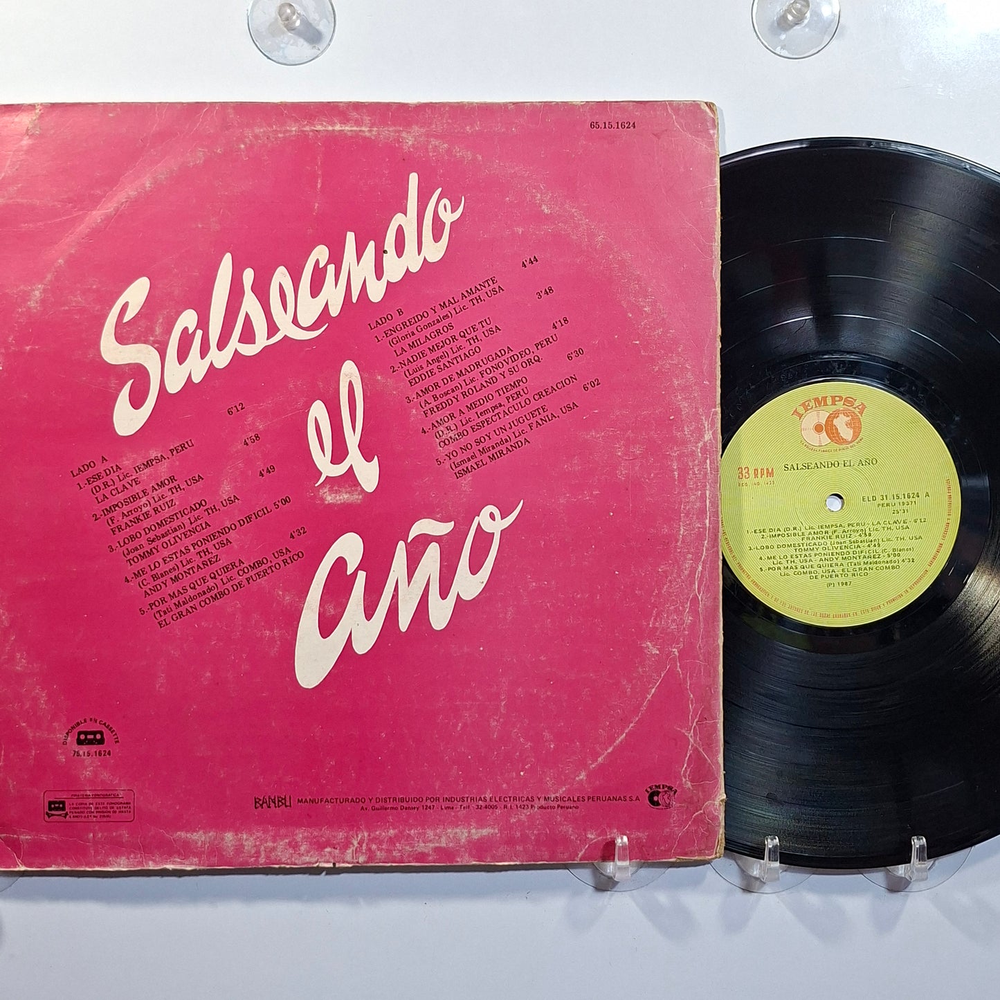 lp salseando el año frankie ruiz andy montañez eddie santiago varios made peru 1989 salsa