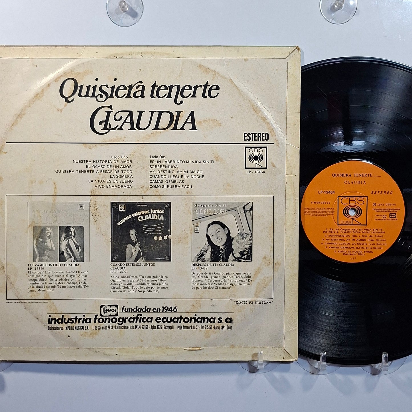 lp Claudia Quisiera Tenerte made ecuador 1973 latin pop