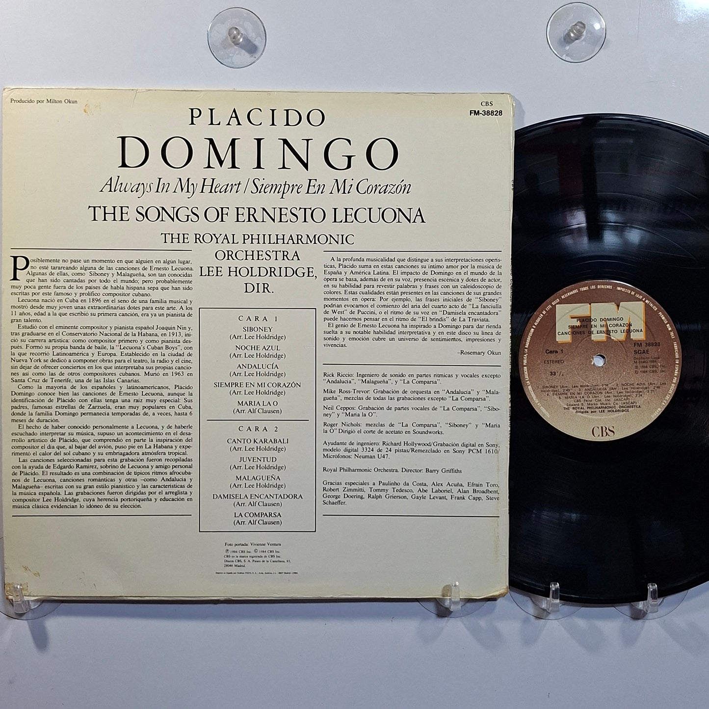 lp placido Domingo Always In My Heart Siempre En Mi Corazon made españa 1984 latin pop