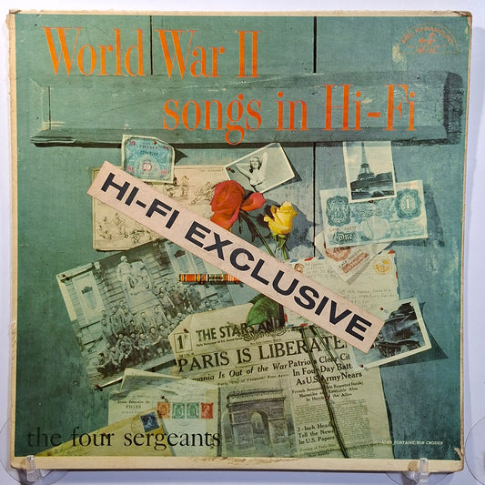 lp The Four Sergeants With Rose Marie Jun World War II Songs In Hi-Fi made usa 1958 vocal pop