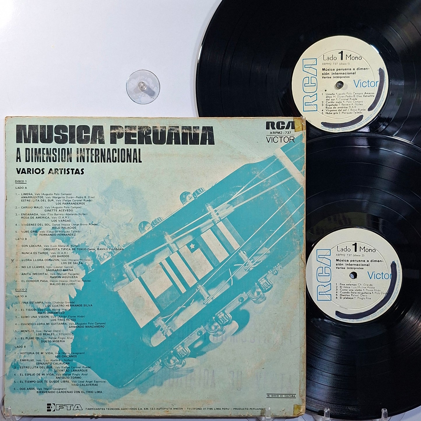 x2 lp Musica Peruana a Dimensión Internacional los parranderos julio jaramillo trio calaveras varios made peru 1970 gatefold criollo folk