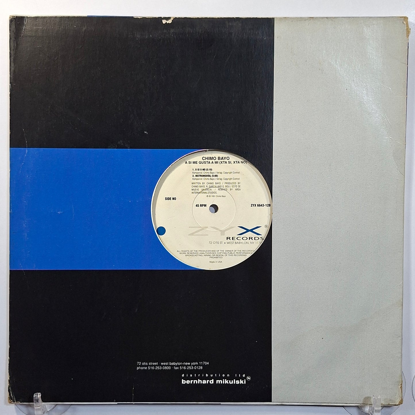 lp Chimo Bayo Asi Me Gusta A Mi (Xta Si, Xta No) made usa 1991 techno