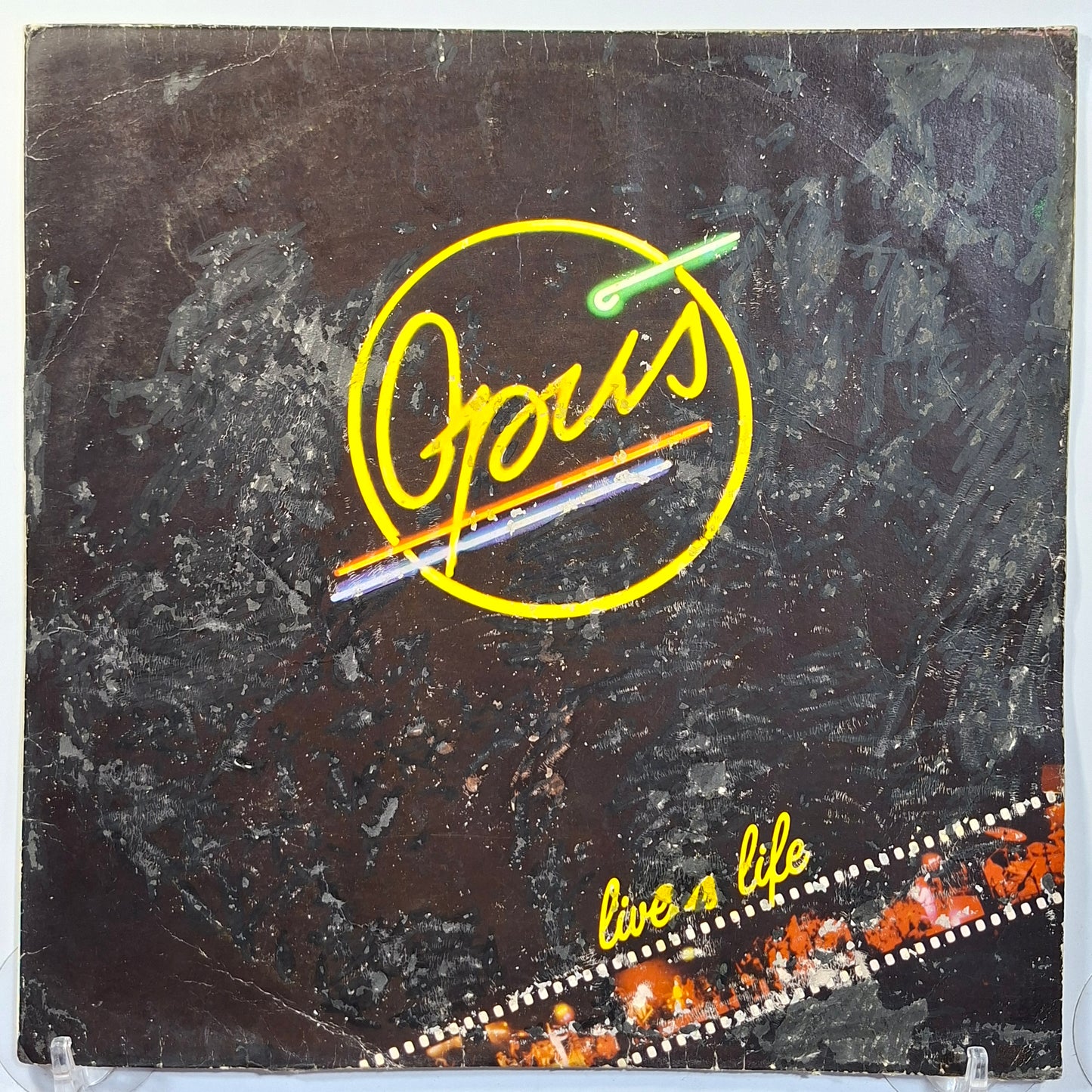 lp Opus Live Is Life made peru 1985 promocional pop rock