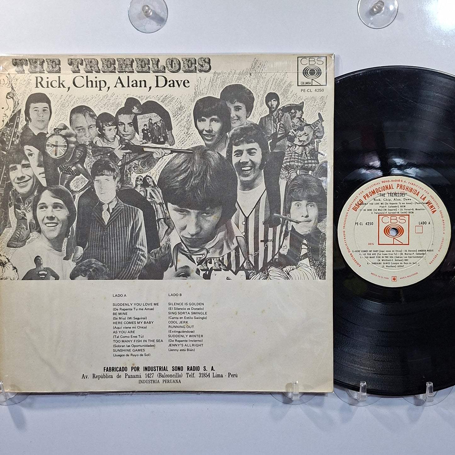lp The Tremeloes Rick Chip Alan Dave made peru 1967 promocional pop rock