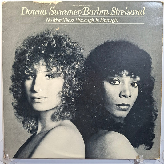 maxi single 12" Barbra Streisand Donna Summer No More Tears Enough Is Enough made usa 1979 disco