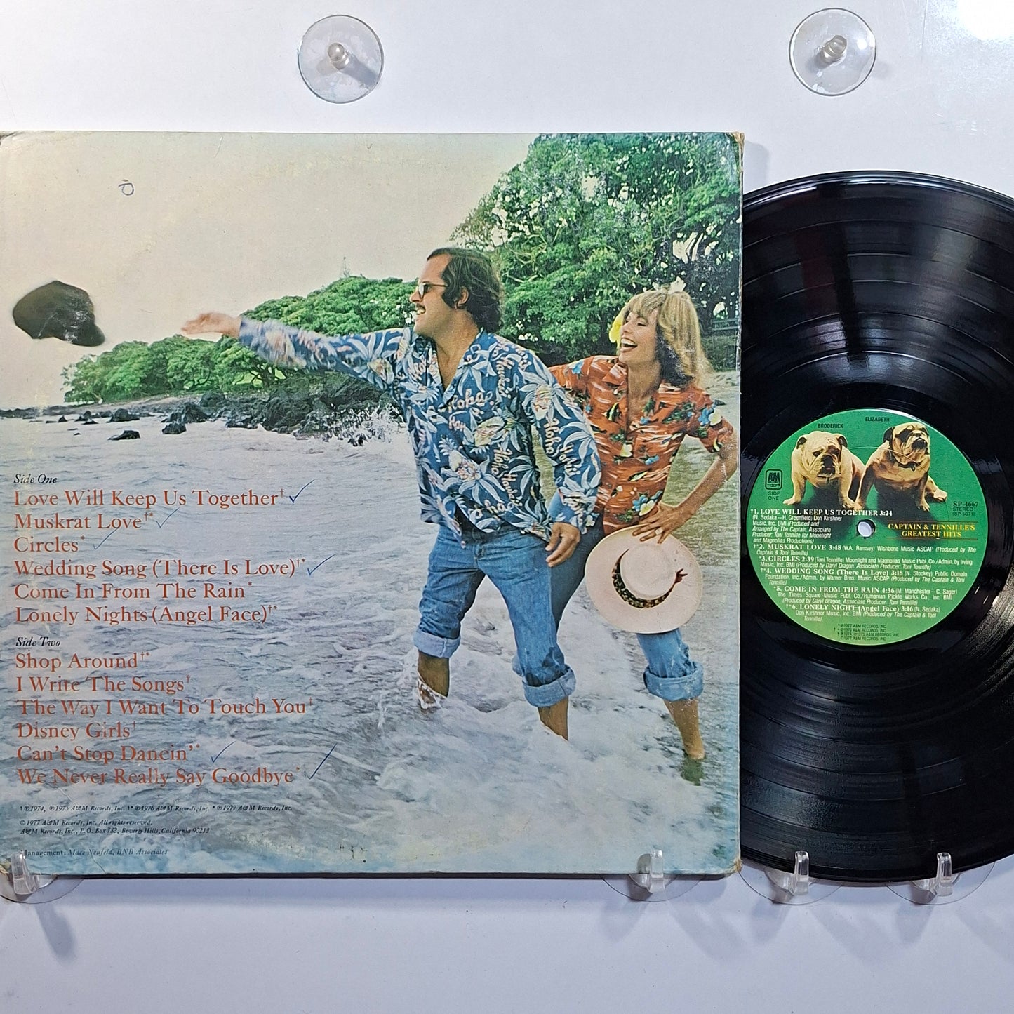 lp Captain & Tennille Greatest Hits made usa 1977 gatefold pop rock