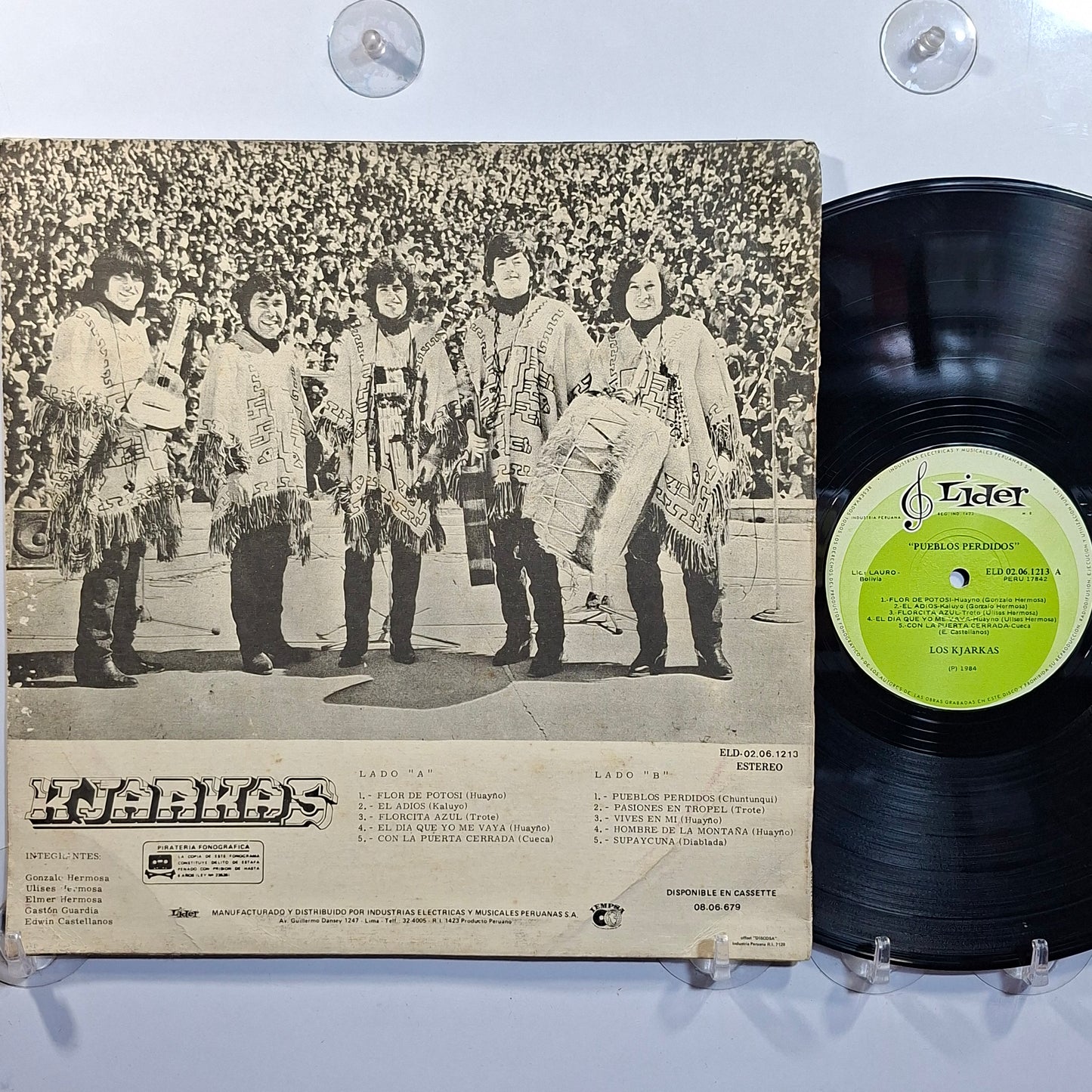 lp Los Kjarkas Pueblos Perdidos made peru 1984 andean folk