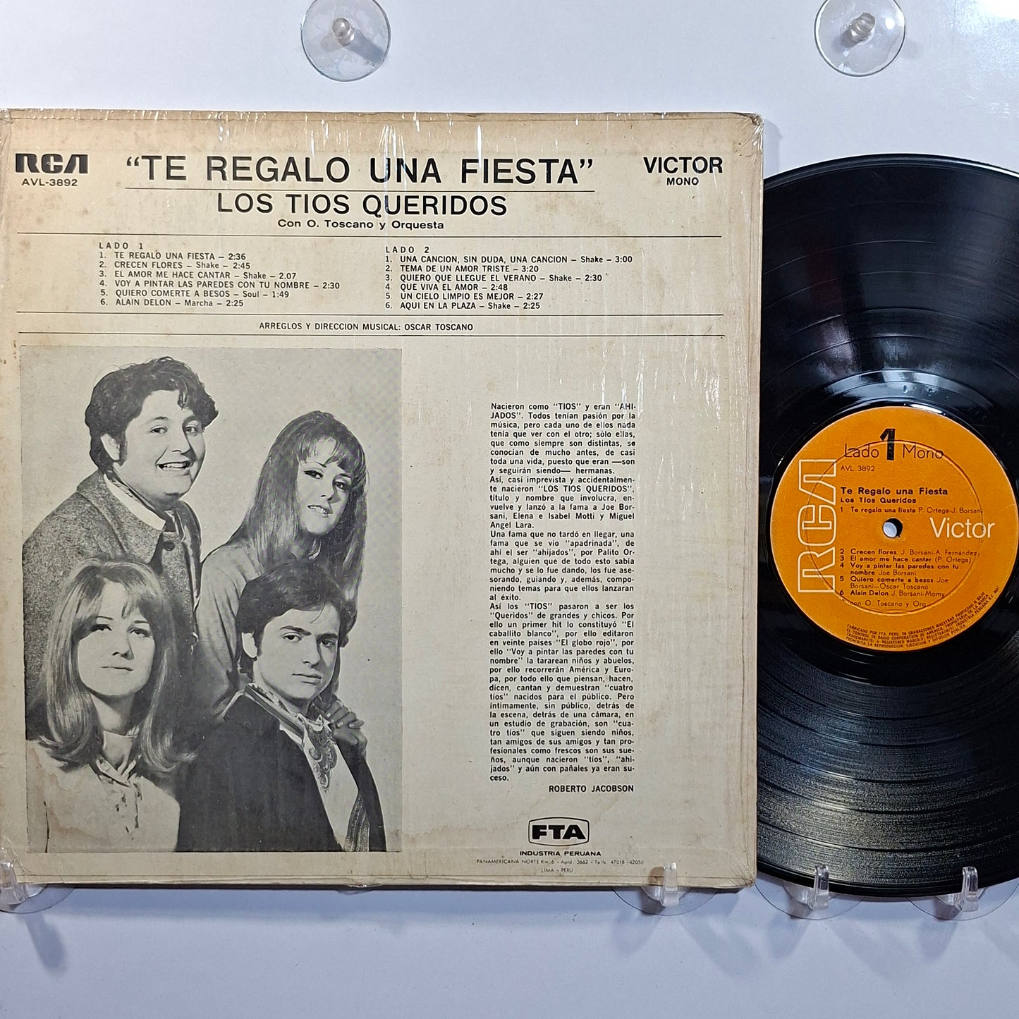 lp Los Tios Queridos Te Regalo Una Fiesta made peru 1970 latin pop rock