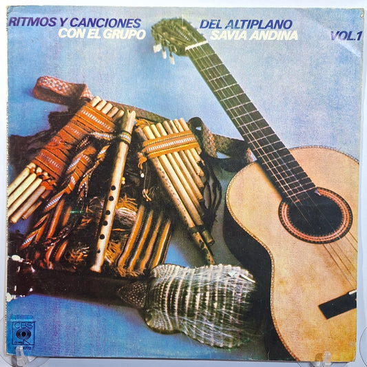 lp Savia Andina Ritmos y Canciones Del Altiplano Con El Grupo Savia Andina Vol 1 made peru 1976 andean folk