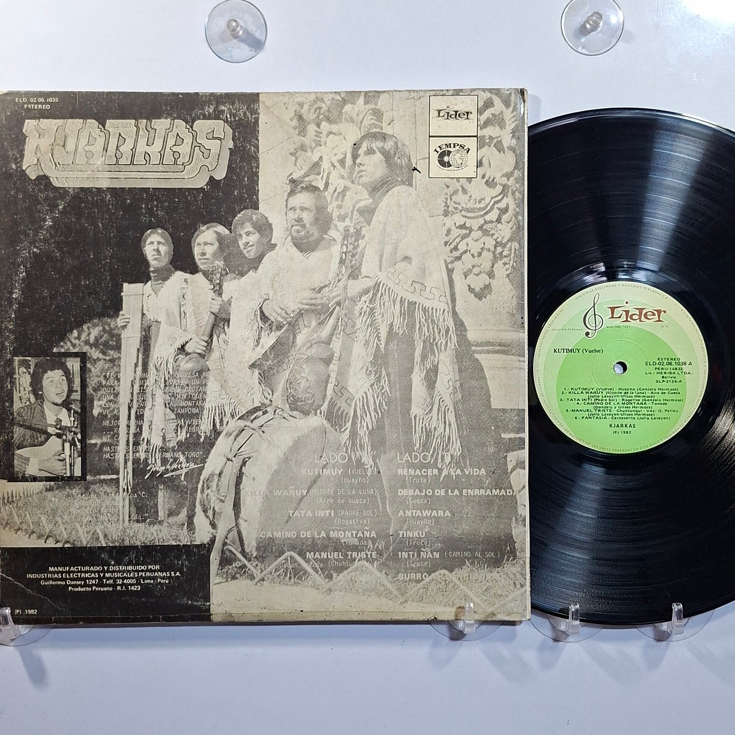 lp Los Kjarkas Kutimuy made peru 1982 andean folk