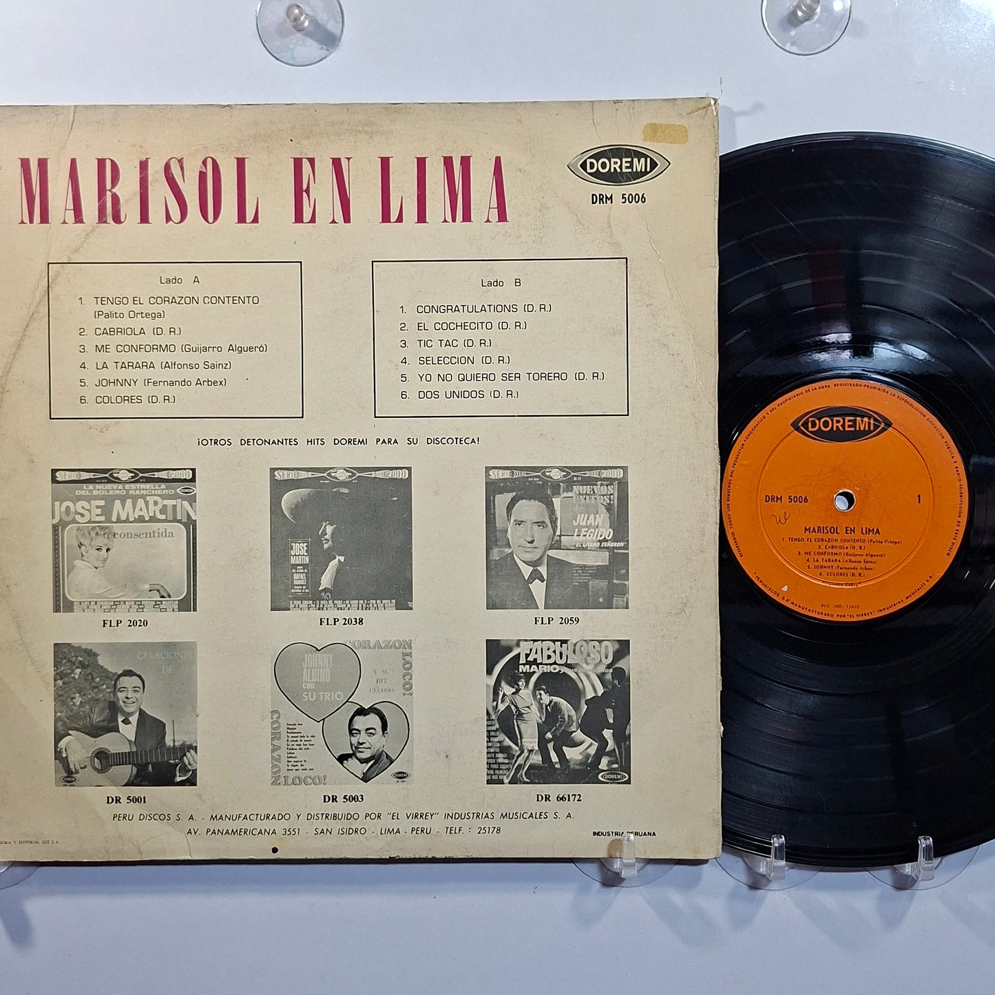 lp Marisol Marisol en Lima made peru 1973 latin pop