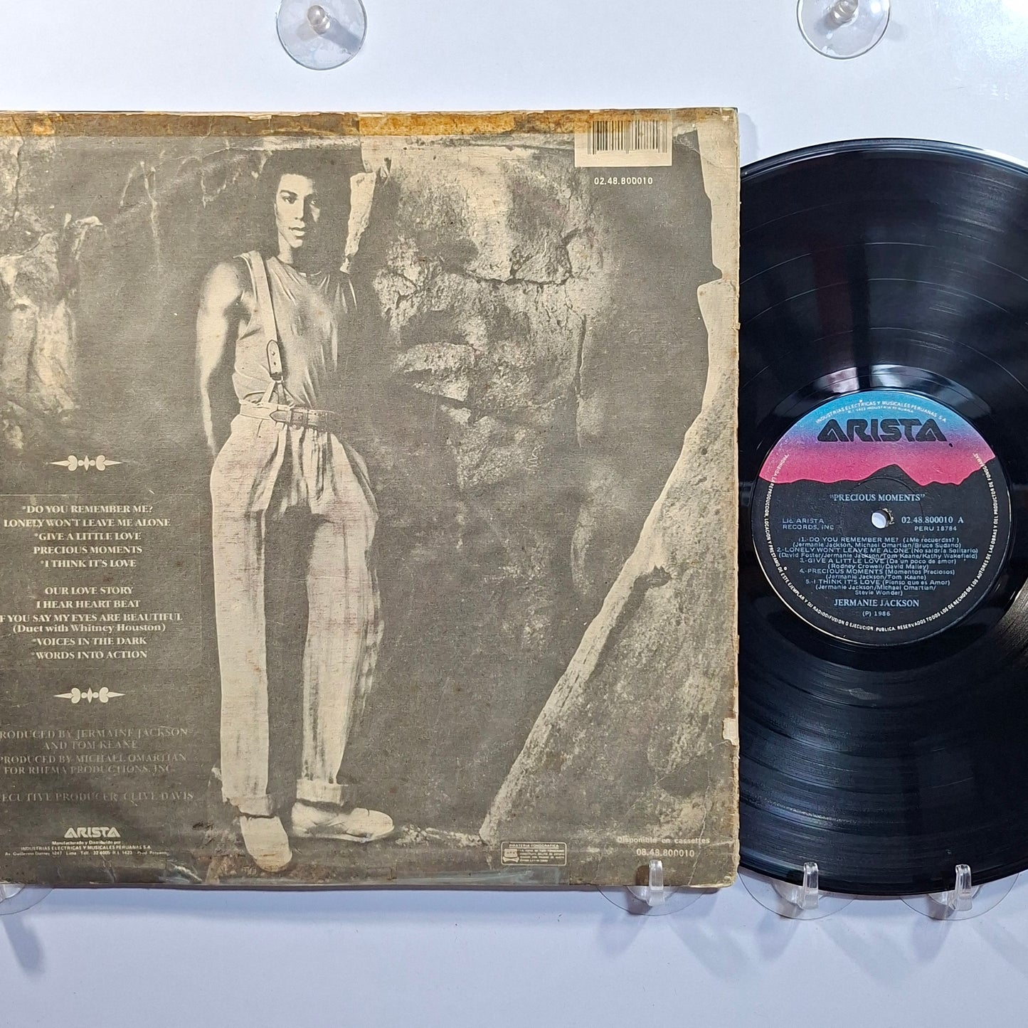 lp Jermaine Jackson Precious Moments made peru 1986 soul pop