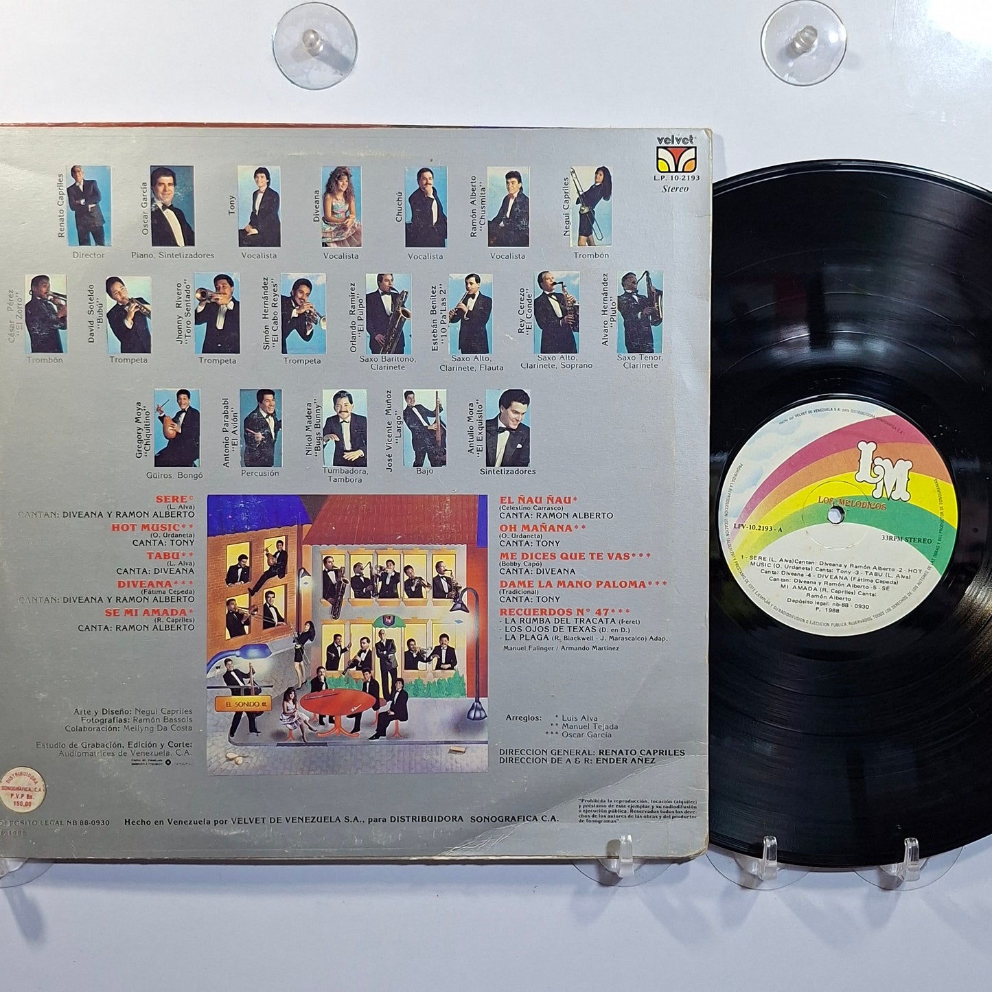 lp Los Melodicos Los Melodicos made venezuela 1988 latin cumbia