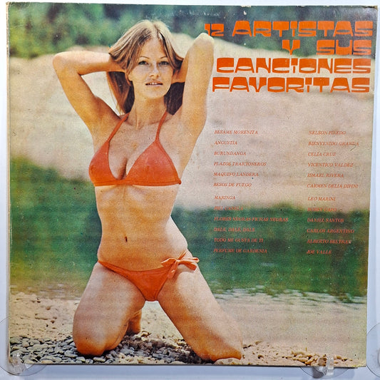 lp 12 artistas y sus canciones favoritas nelson pinedo ismael rivera celia cruz varios made peru 1980 tropical latin