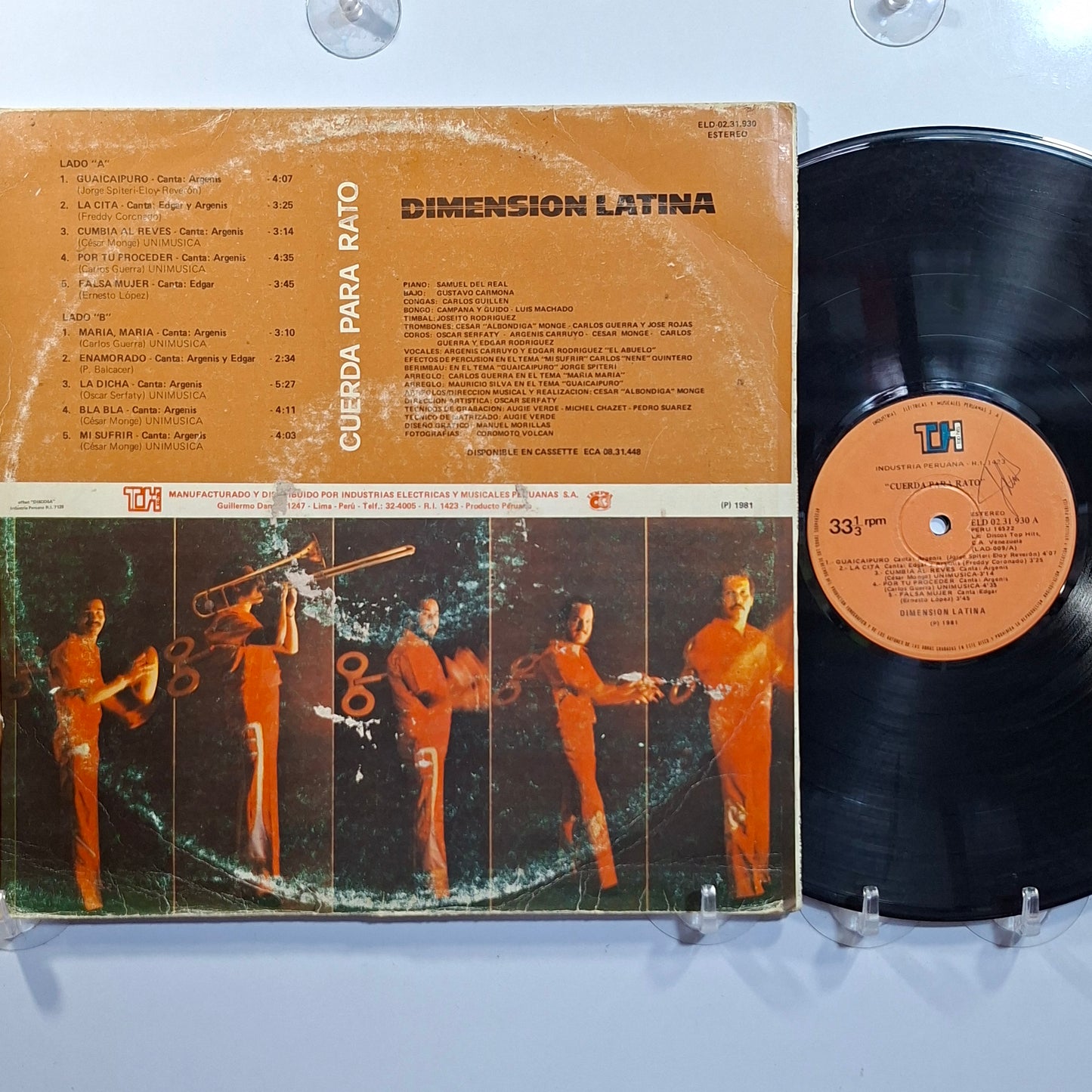 lp Dimension Latina Cuerda Para Rato made peru 1981 salsa