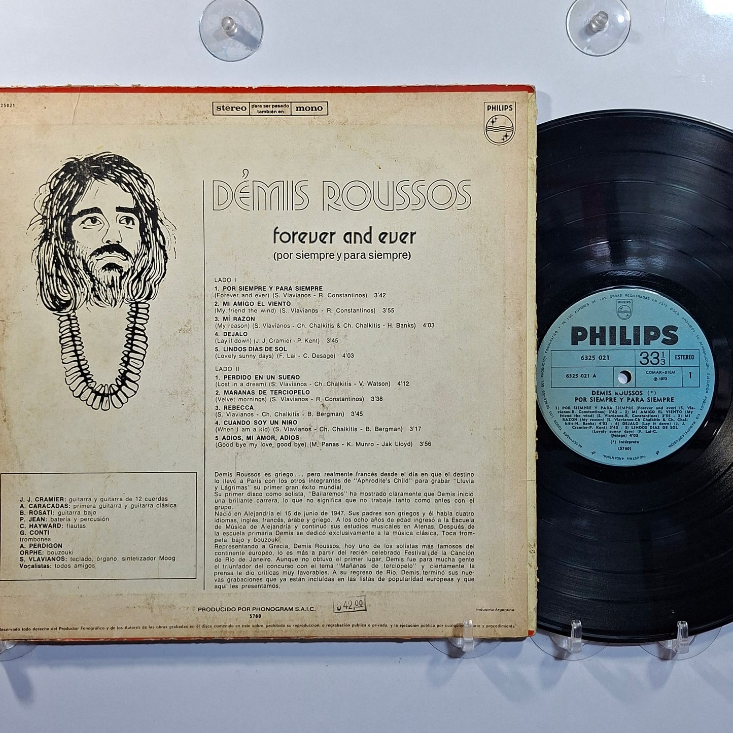 lp Demis Roussos Forever And Ever Por Siempre Y Para Siempre made argentina 1973 pop