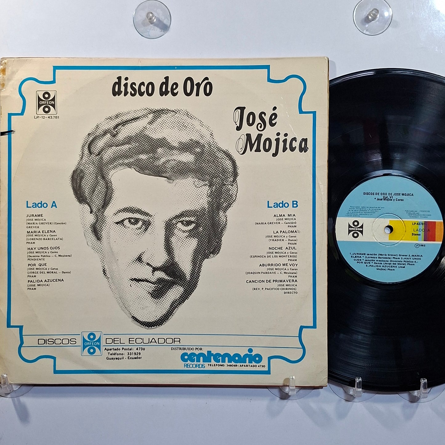 lp Jose Mojica Disco de Oro made ecuador 1971 bolero latin