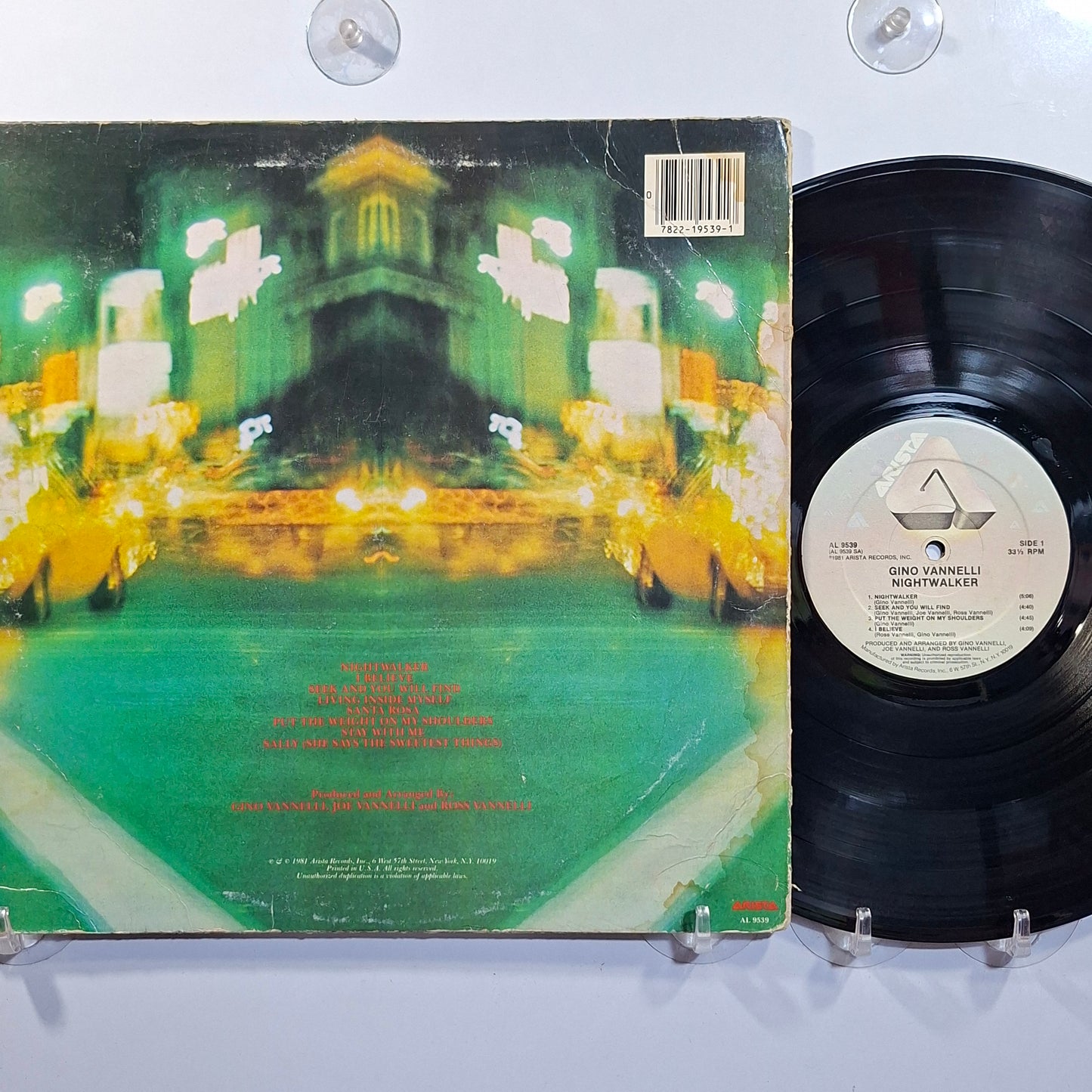 lp Gino Vannelli Nightwalker made usa 1981 con insert soul pop